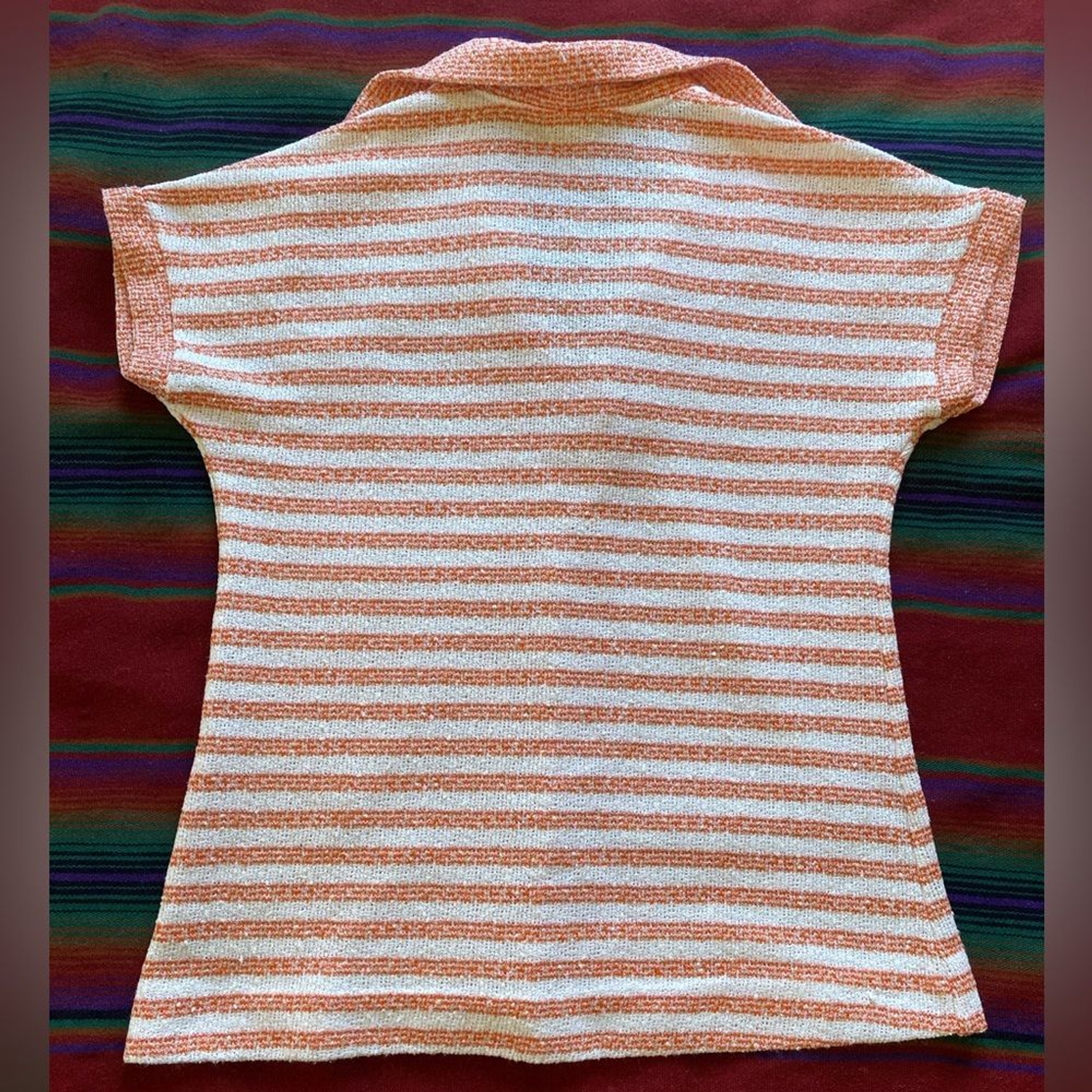 Vintage 1960’s Lane Bryant Union Made Polyester Top! Tall Shop! Large.