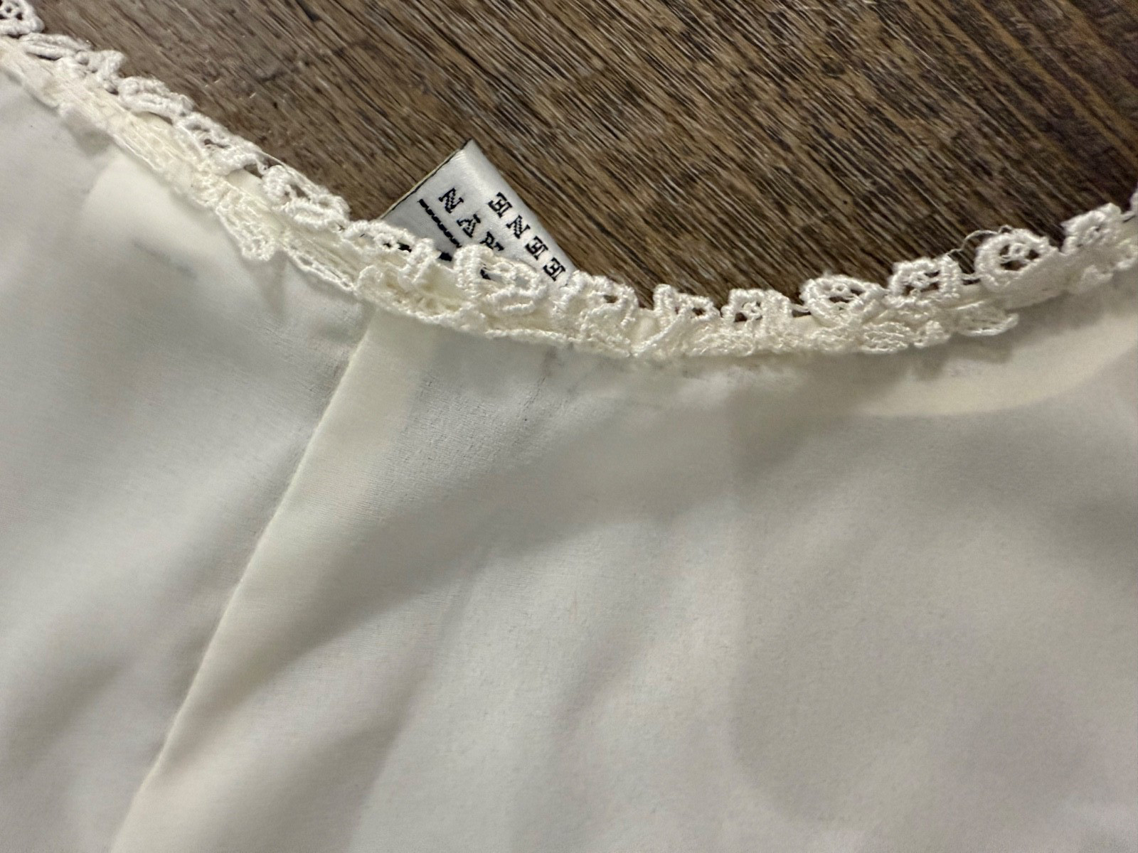 Vintage Katy D Kathryn Deene White Lace Slip Dress—Size 26/28 Made in USA White
