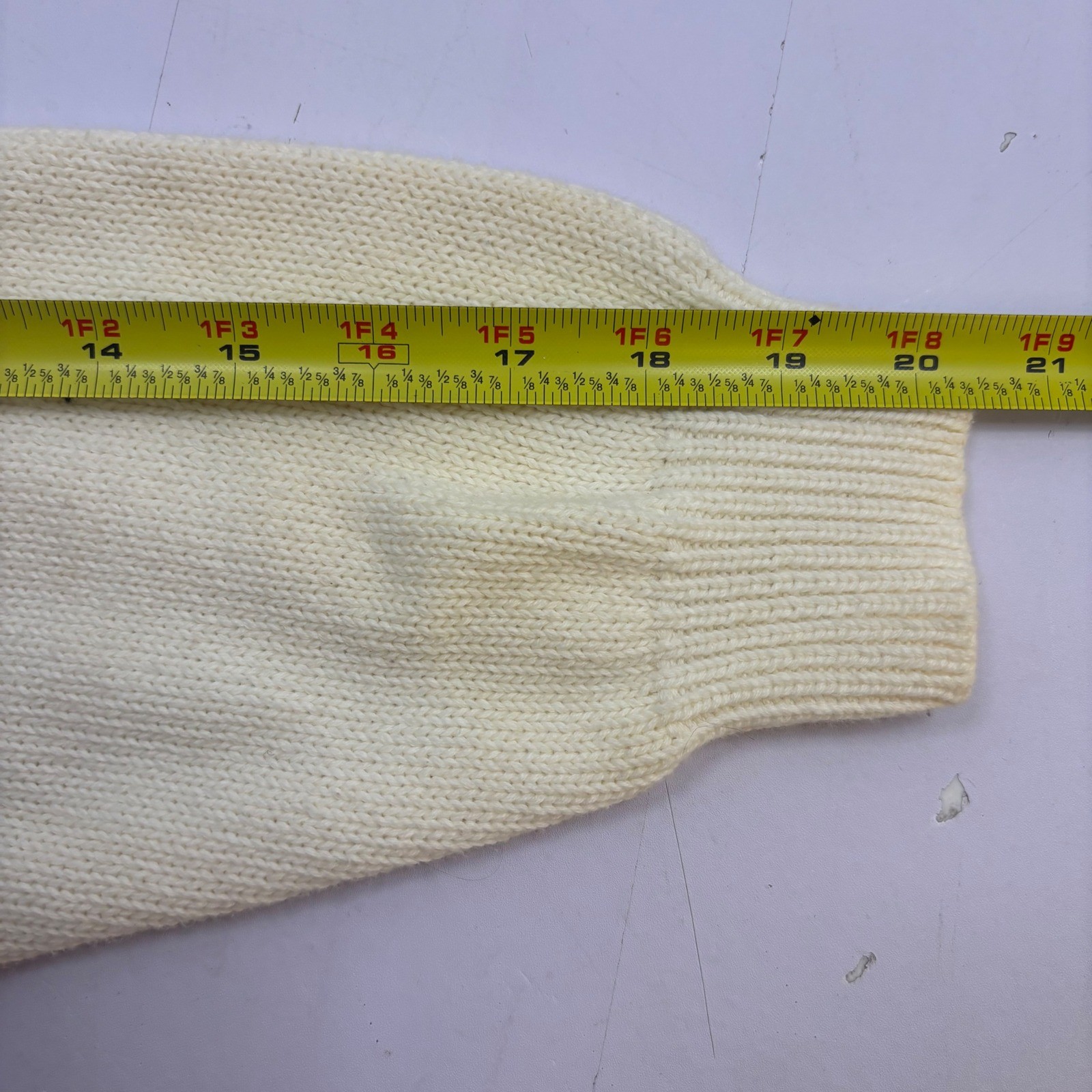 Vintage Field Gear Nautical Signal Flag Turtleneck Sweater White Cotton Womens M
