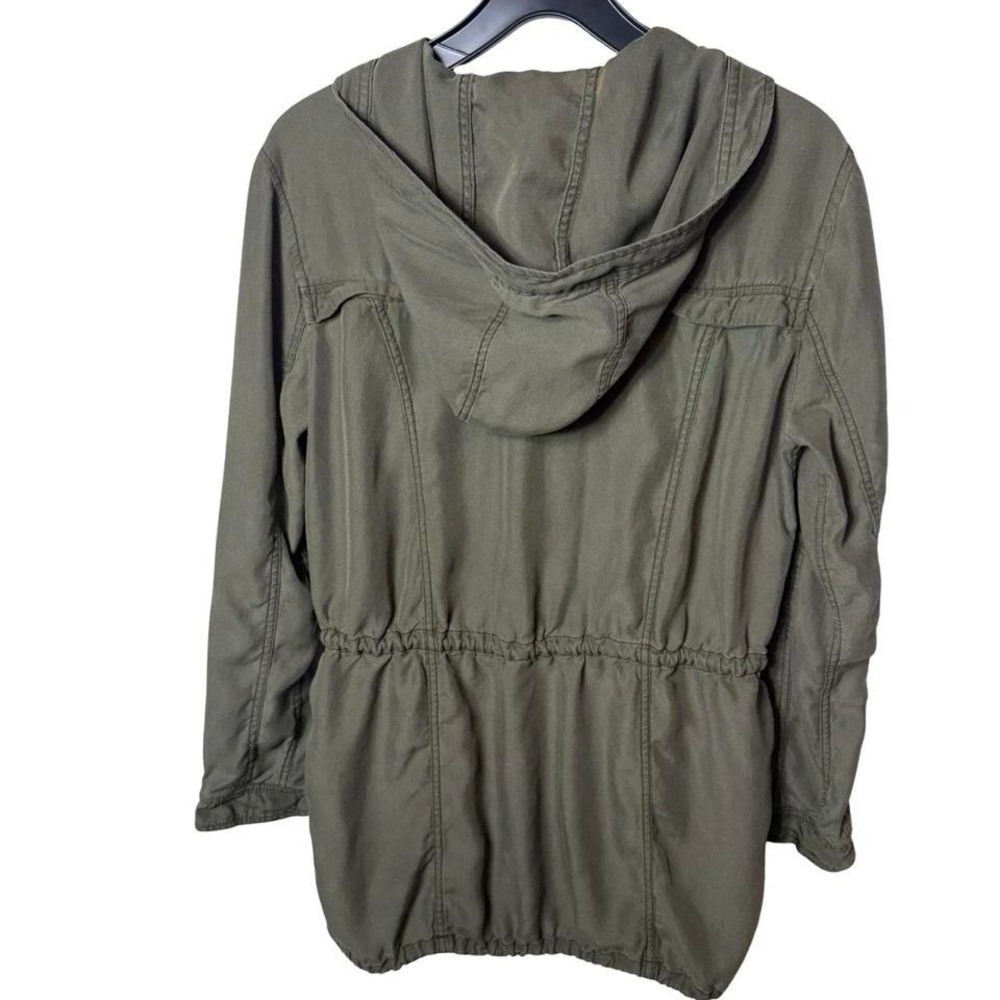 Abercrombie & Fitch zip-up hooded jacket chore fisherman vintage y2k green SMALL