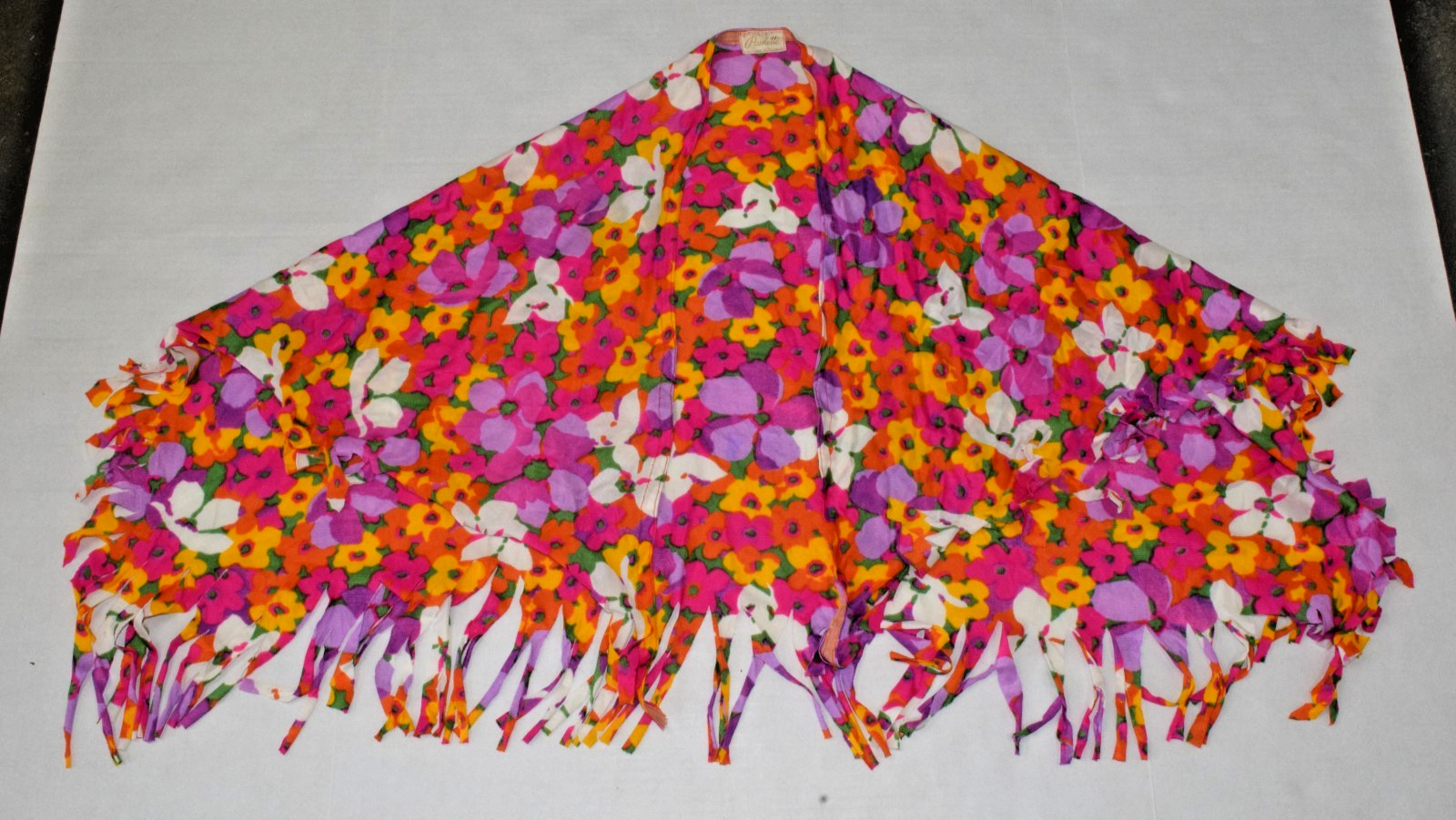 Vintage Shoulder Shawl And Bandeau Wrap Set Paulette 50s Tropical Swimwear
