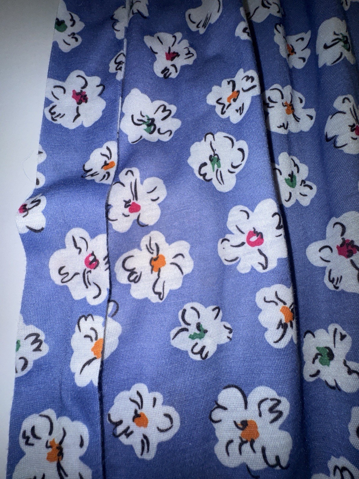 Vintage Dress Size 12 Darian Blue With Colorful Flowers Cinch Waist Floral 90’s