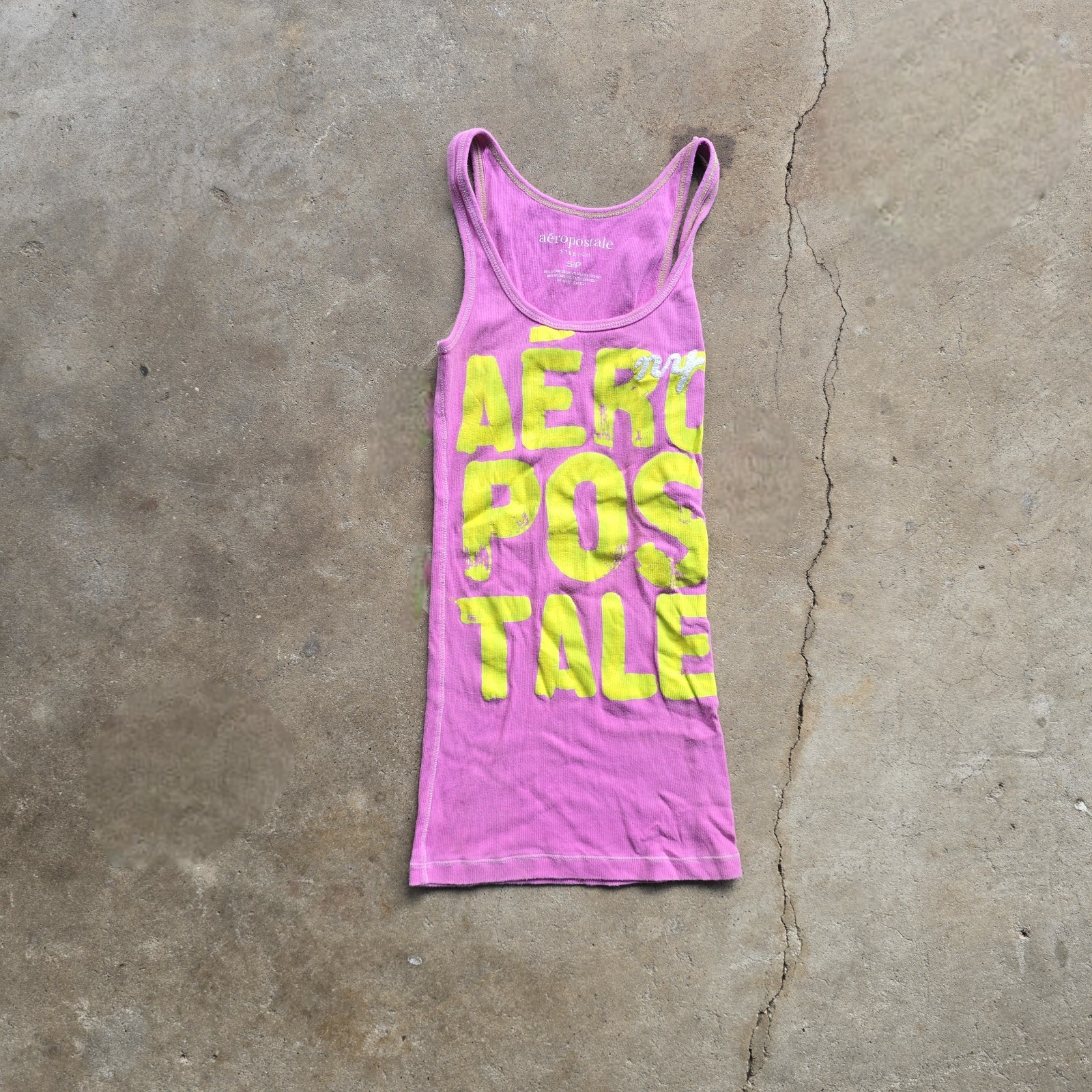 Y2K Aeropostale Big Spell Tank Top Vintage aero M Pink