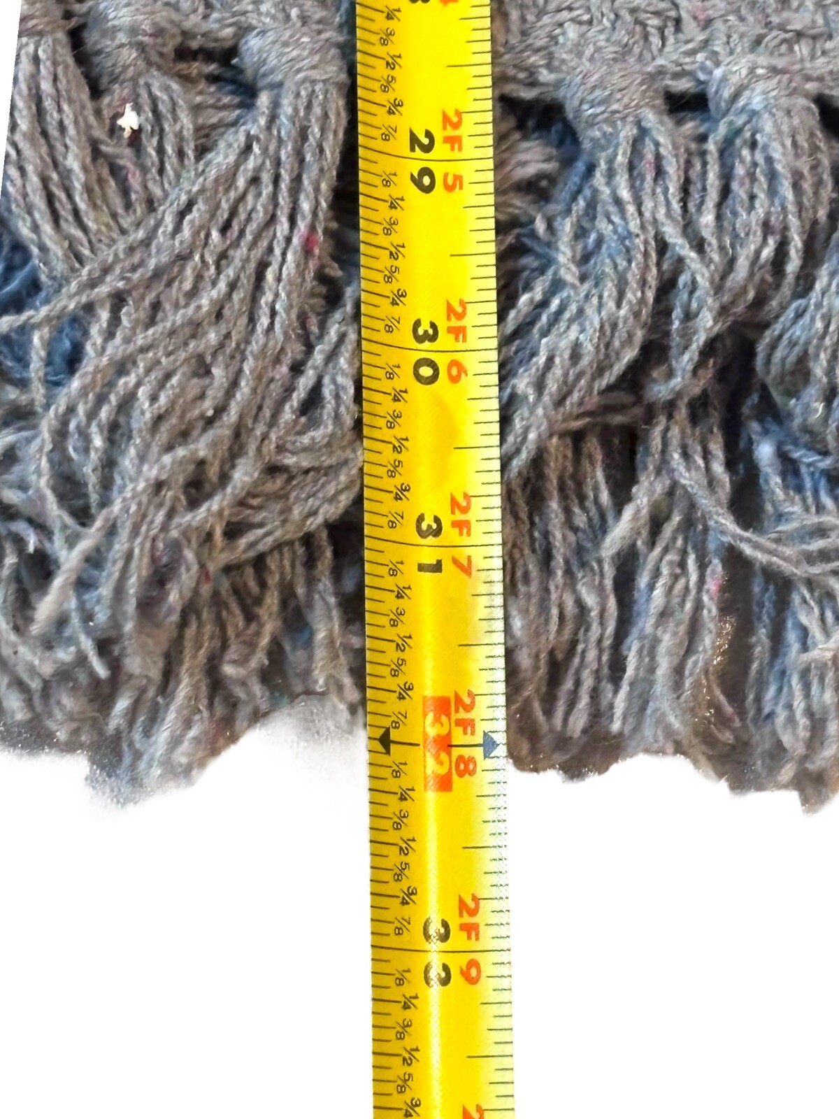 VTG Handmade Heavy Grey Poncho Unisex L Boho EUC