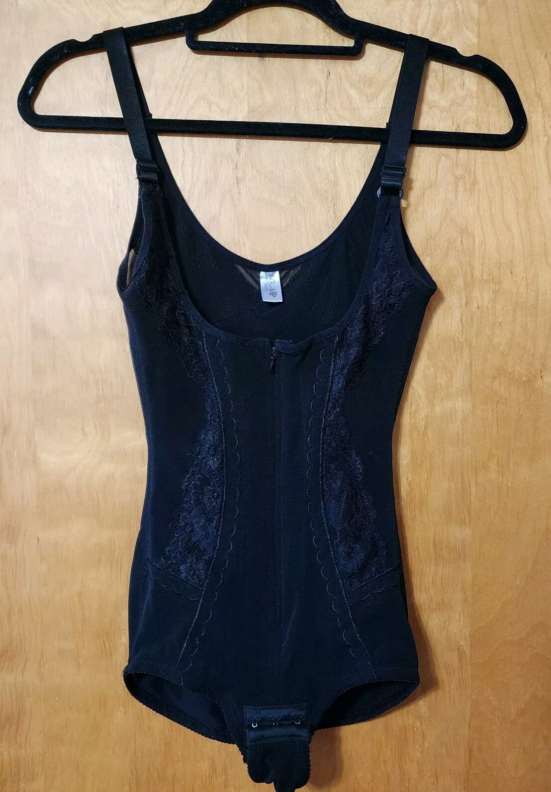 Vintage CoCo Secret Shapewear Bodysuit Black Size Small
