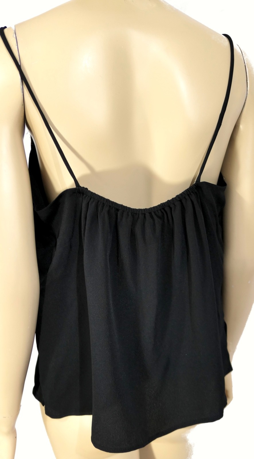 Vintage 70s 80s Rayon Metallic Thread Cami Camisole NWOT Unworn Mod Disco sz L