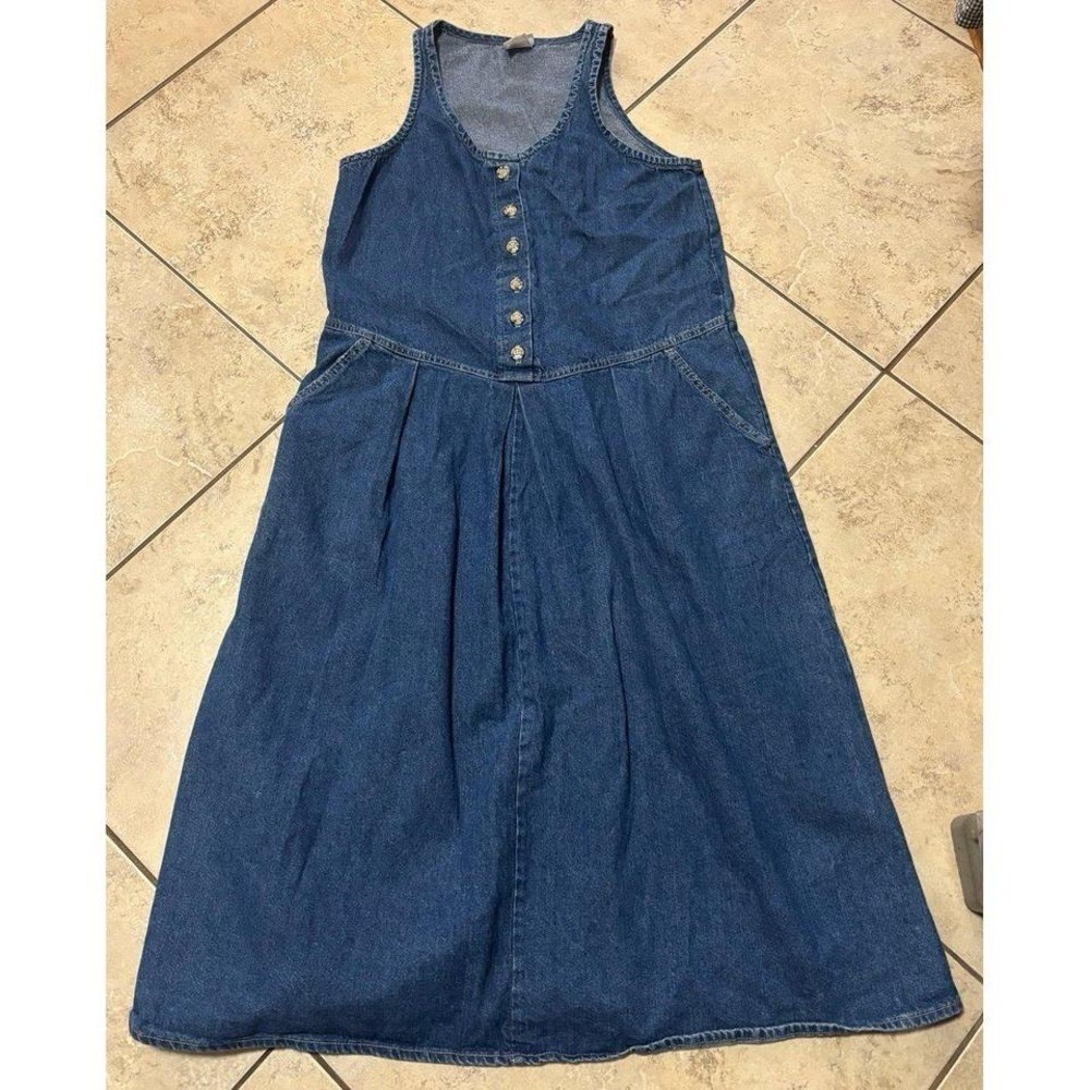 Vintage Vivaldi drop waist denim Dress size small