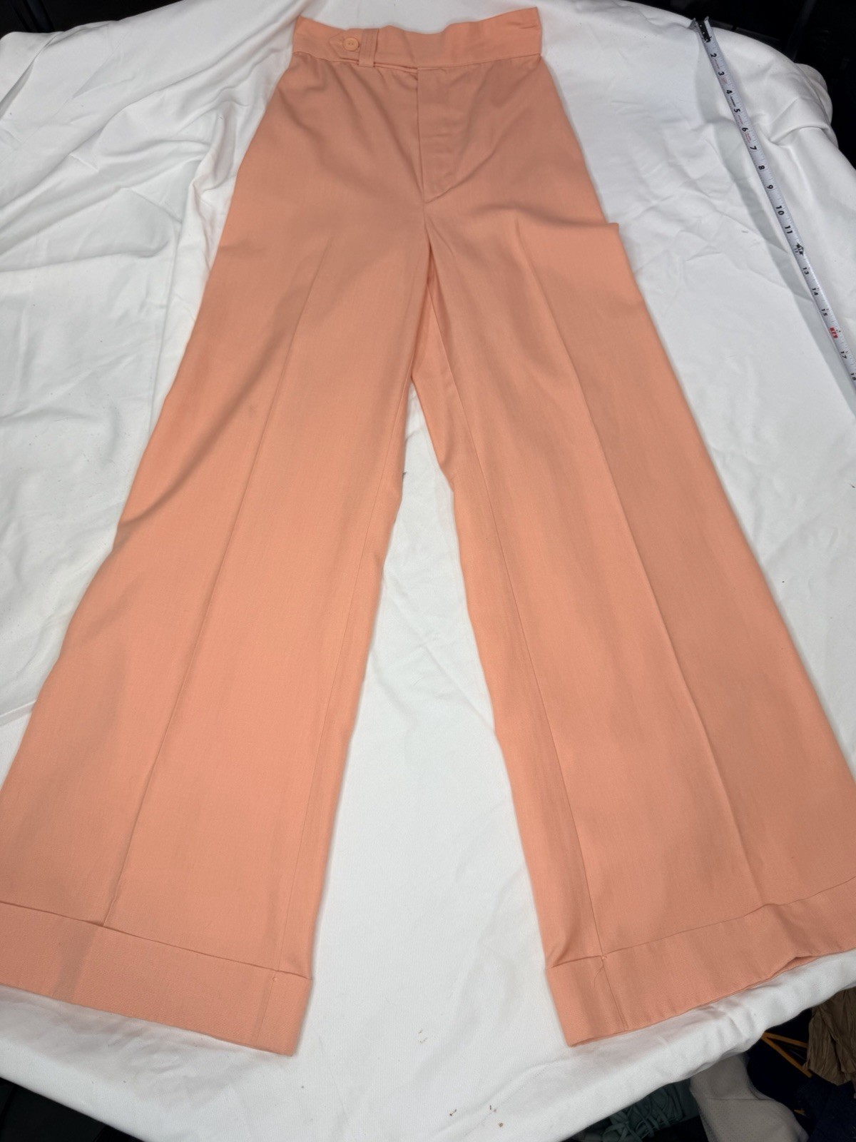 Vintage 1970s Time and Place Peach Stovepipe Pants High Waist NWT Size 5