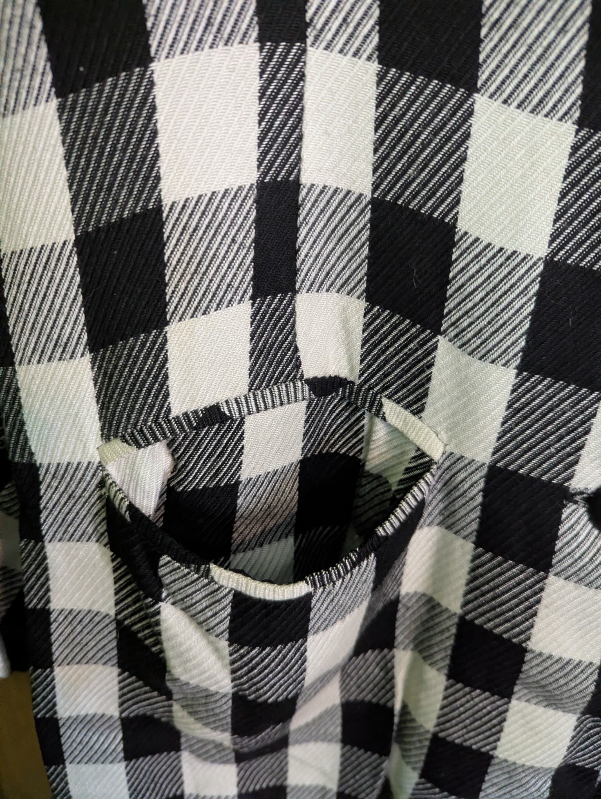 Women’s Large Vintage 80s Black and White Checkered Jacket Blazer Shoulder Pads