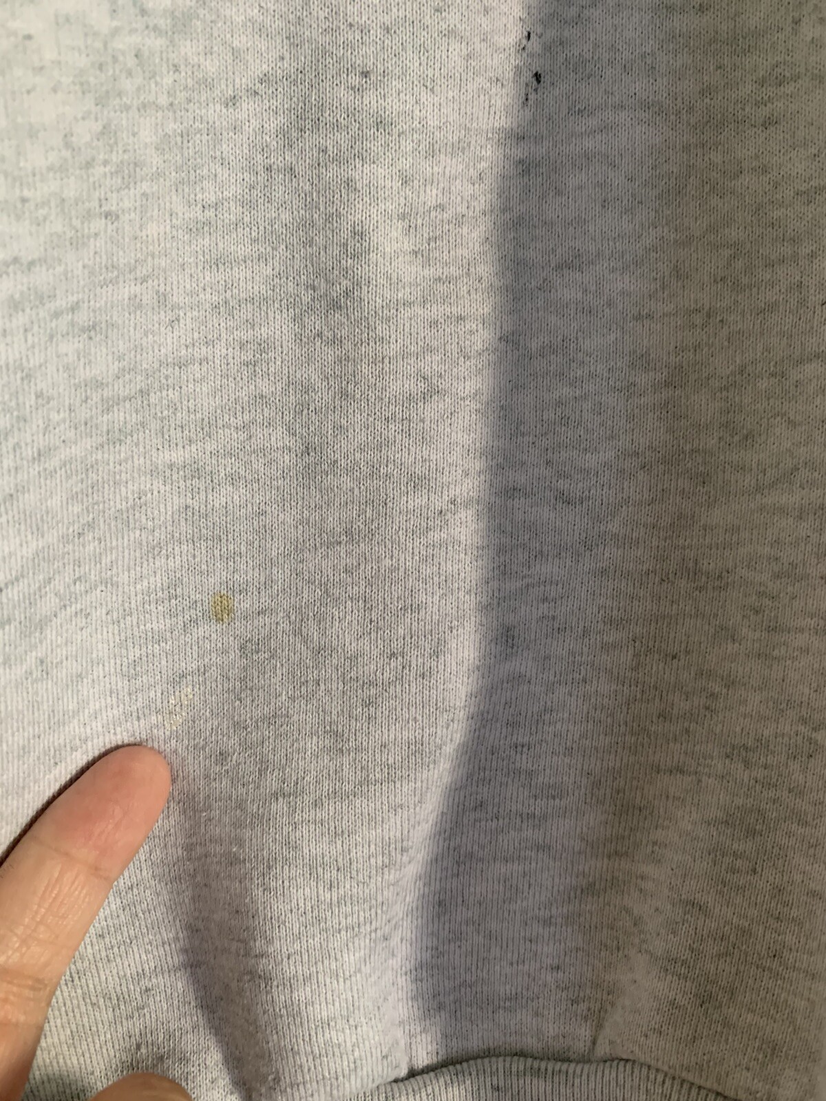 Vintage Fruit Of The Loom Sweatshirt XL Embellished Feathery Paint Splash 80s**