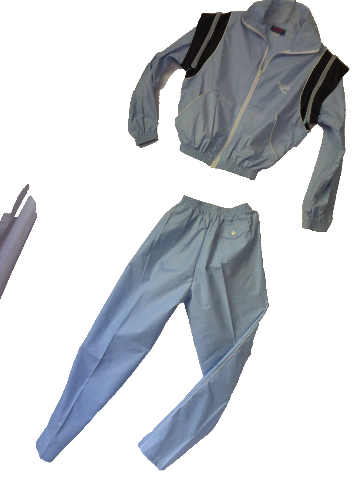 80s McGregor Jogging Suit Sweat Pants+ Jacket 1986 USA Med Women Zip Off Sleeves