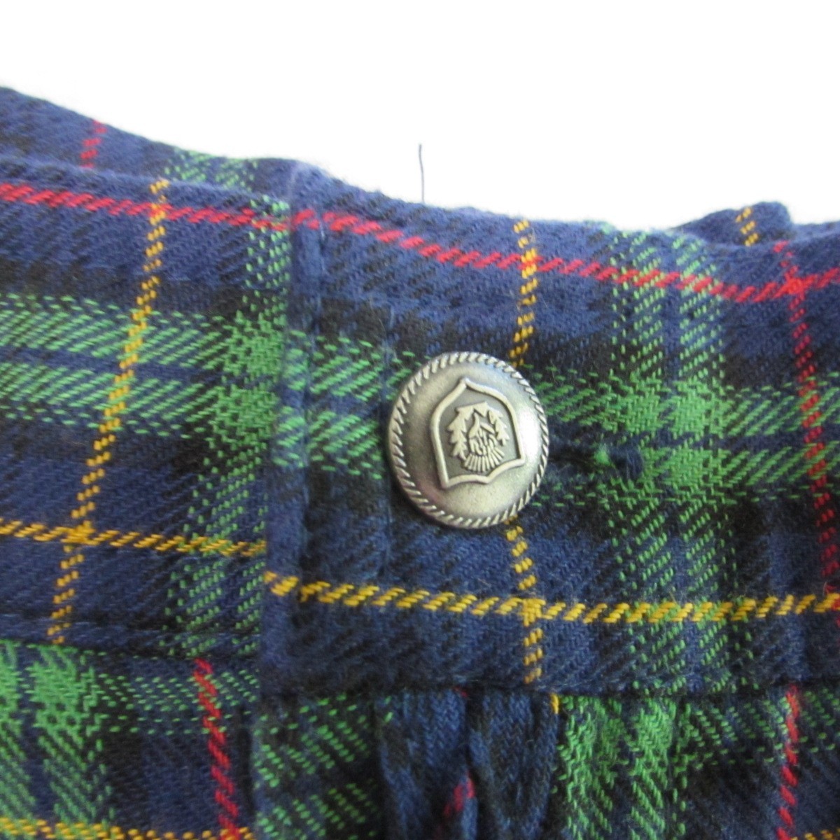 Chaus Sport Tartan Plaid High Waist Shorts Women’s Size 14 Petite Vintage 90’s