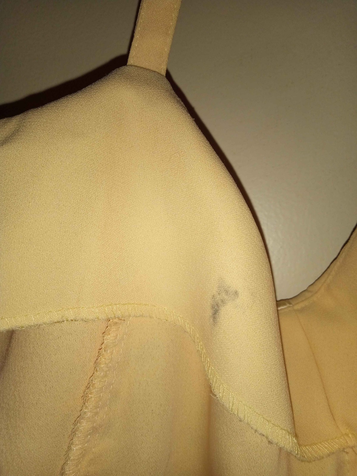 Vintage Dress: 90s Embroidered Lace Dress in Beige – Size Large