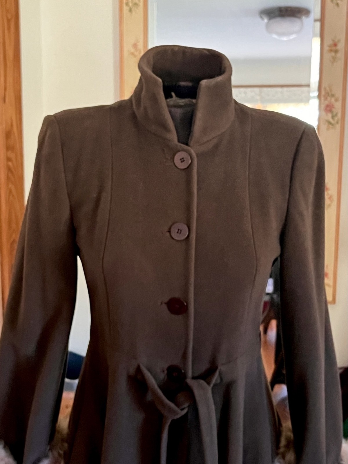 Vintage Giorgio Armani Coat Wool Angora Fur Camel Hair-Made In Italy 38/4