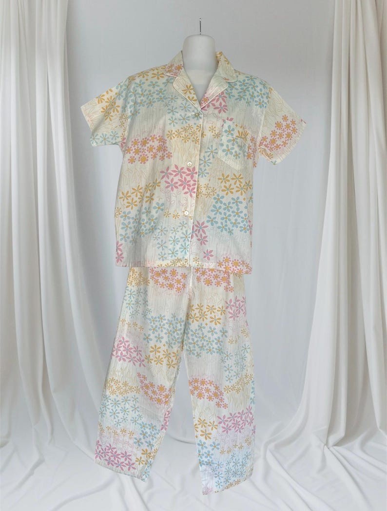 1950’s Rare Large Size Vintage 100% Cotton Lounging PJ’s