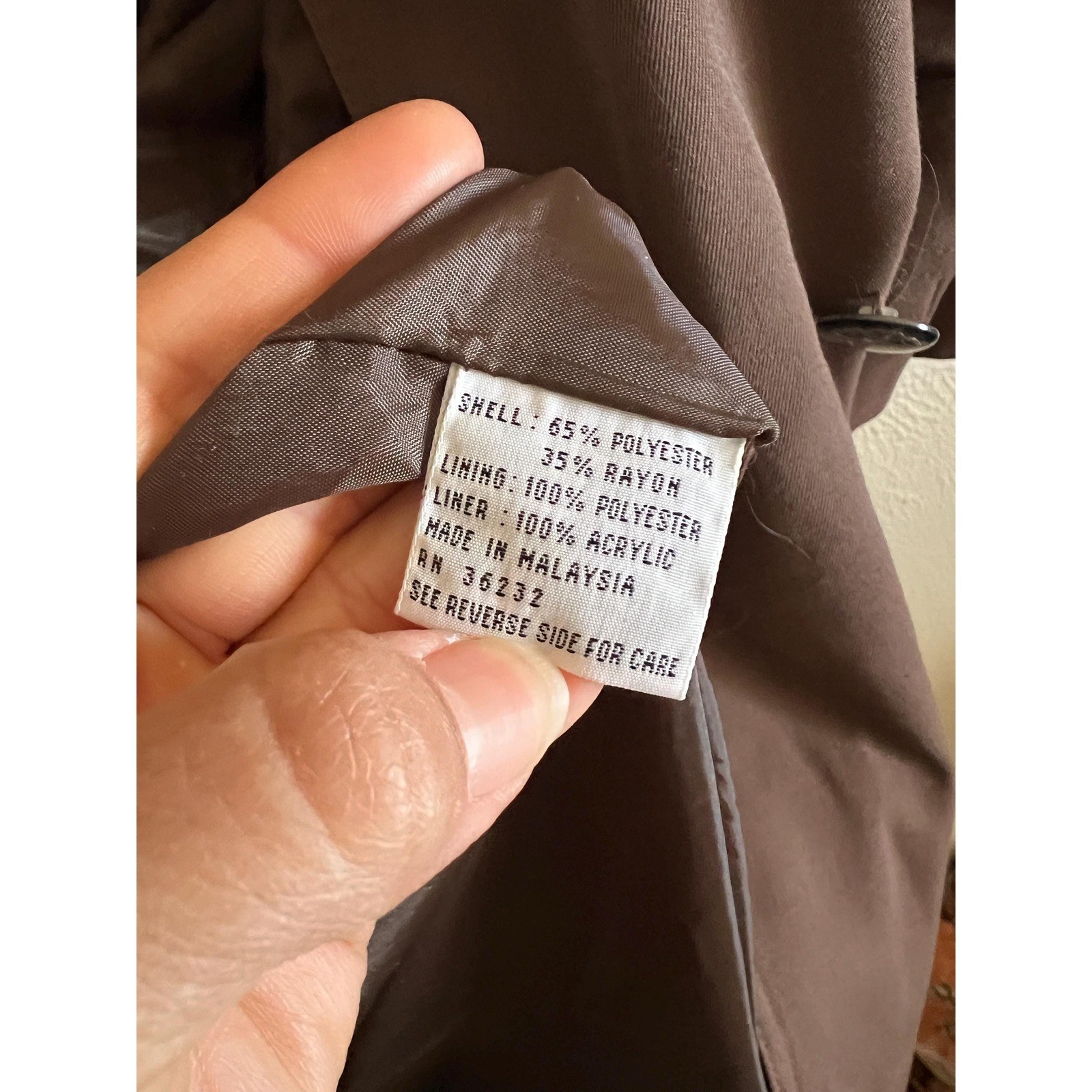 Vintage Brown Trench Coat Minimalist Long Coat Classic Oversized 90s Chic