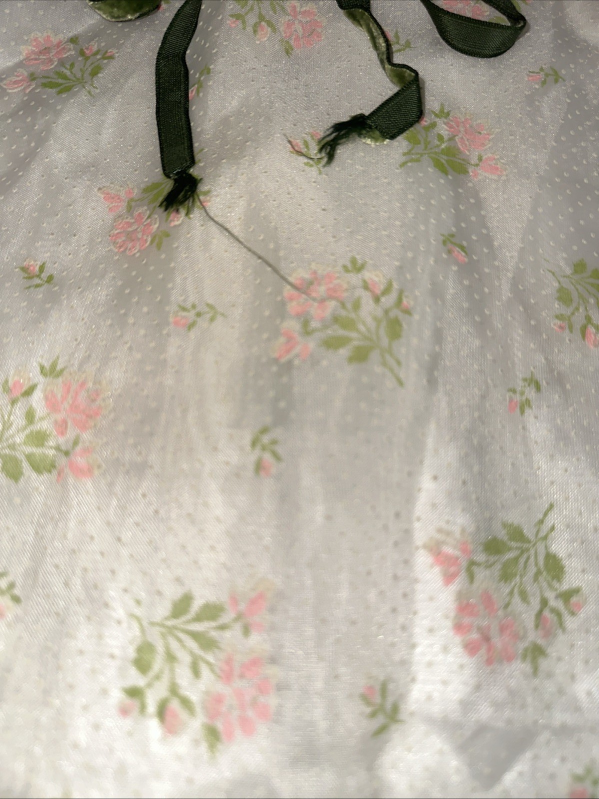 Vtg XS/S Hippie Flower Child Prairie Floral Dress