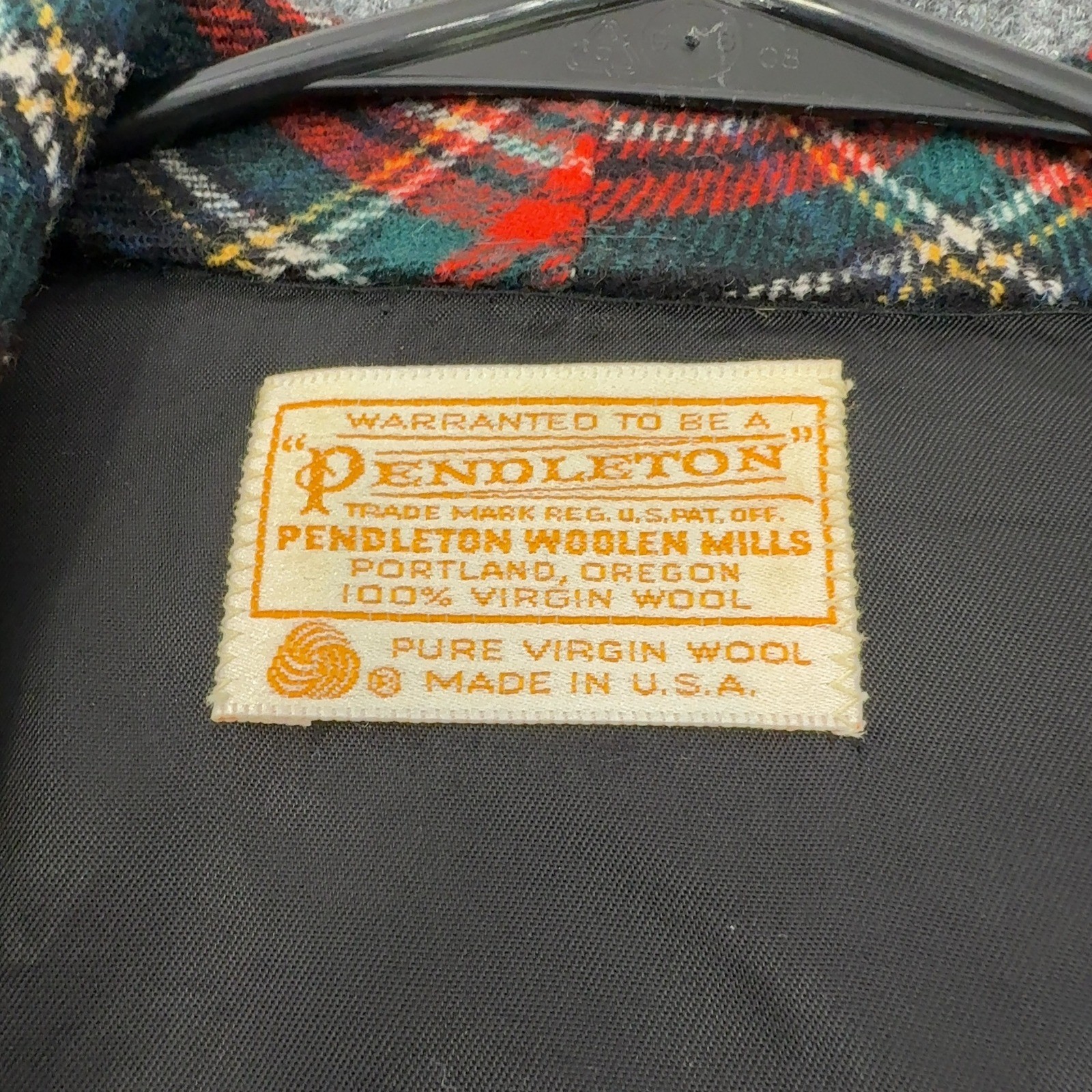 Vintage Pendleton Robe Women M Multicolor Virgin Wool Plaid Belted Long Classic