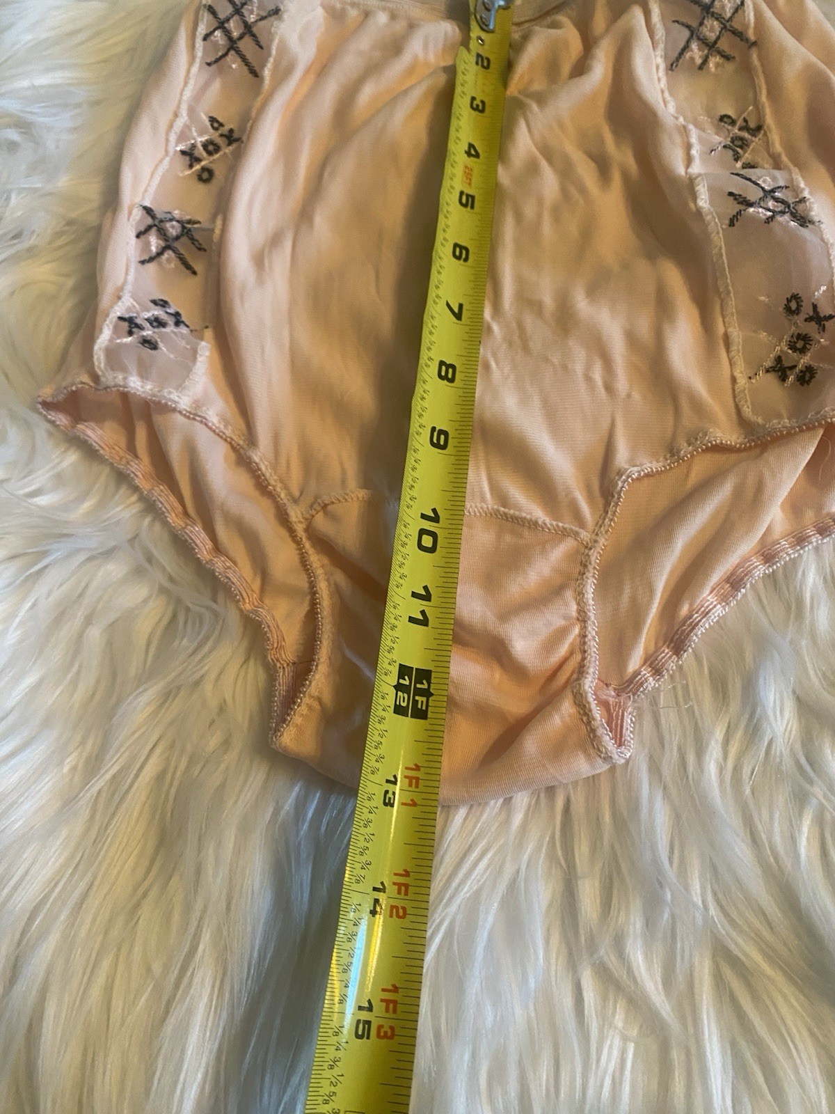 Vintage Stunning 50’s nylon panties Granny High Waist Nylon Underwear Size 6
