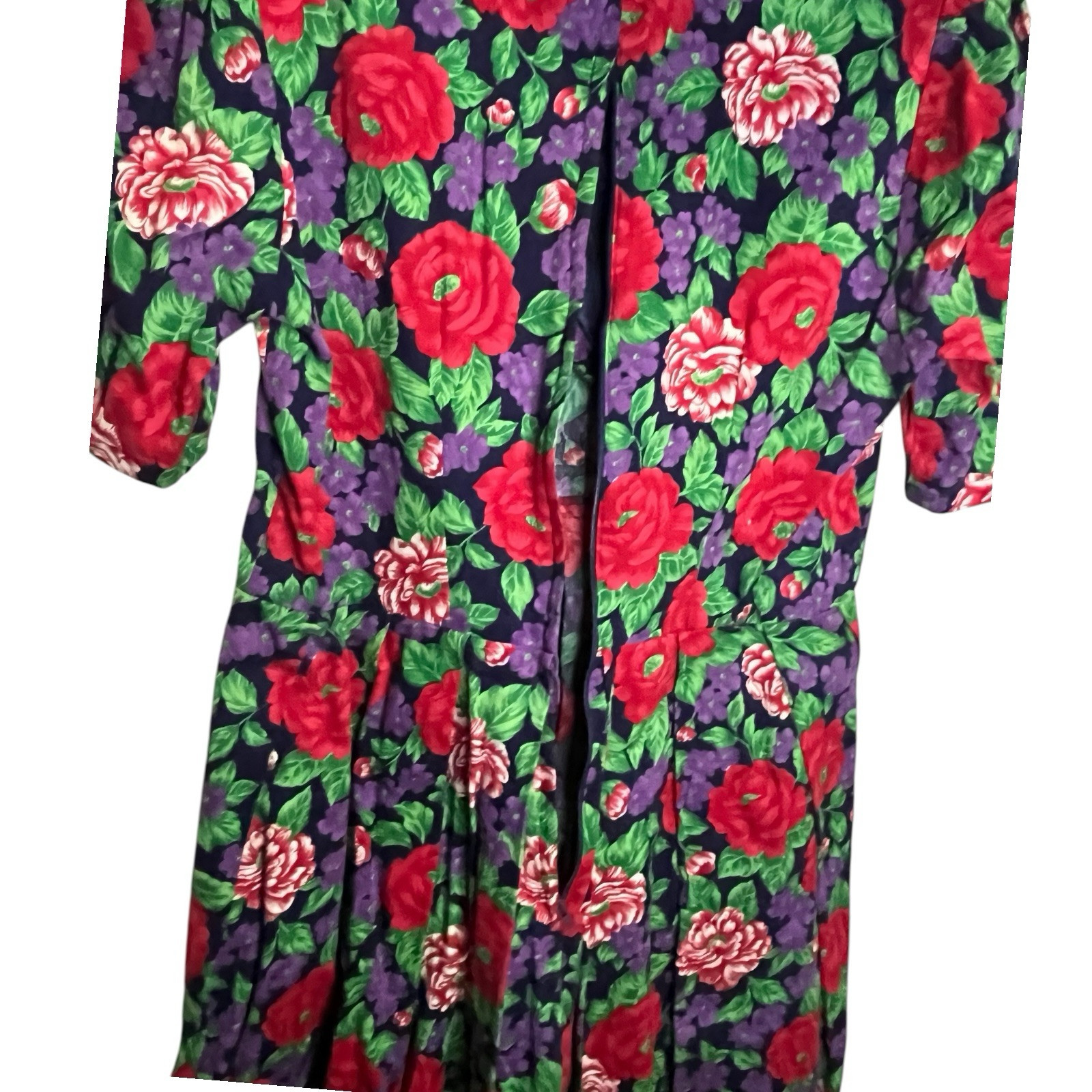 Vintage Paulette’s Floral Belted Sailor Style Dress