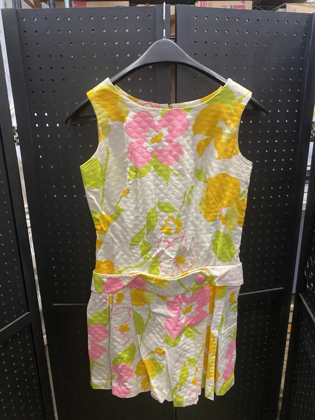 Tori Richard Honolulu Flowered Dress Vintage