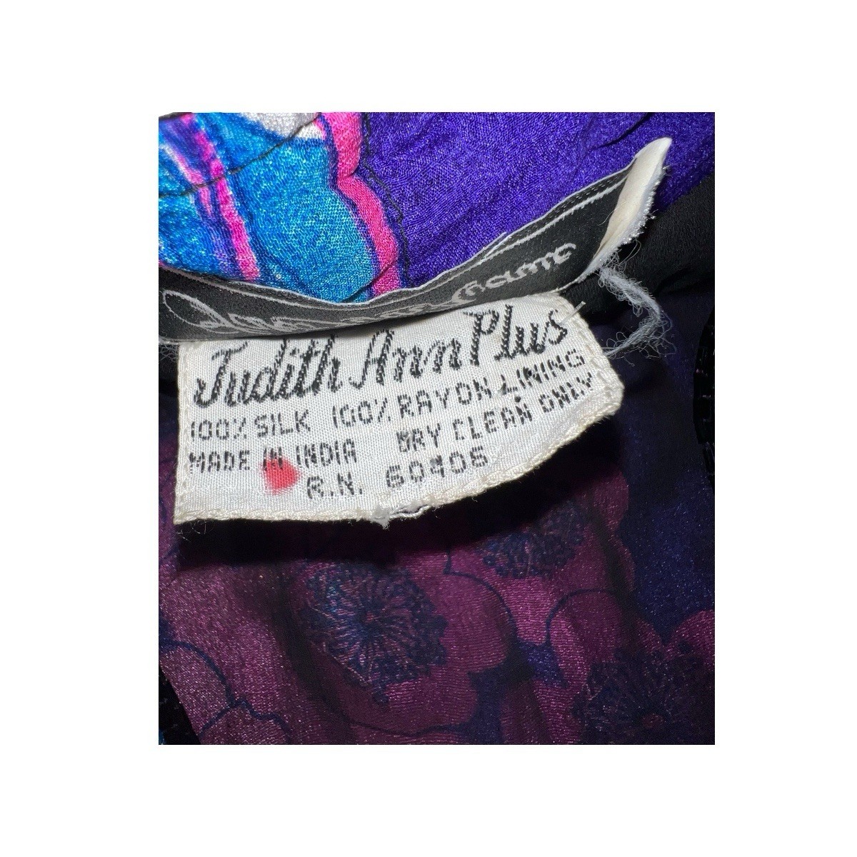 VTG JUDITH ANN CREATIONS SAKS FIFTH AVE SILK SEQUIN BEAD KIMONO JACKET NEW WAVE