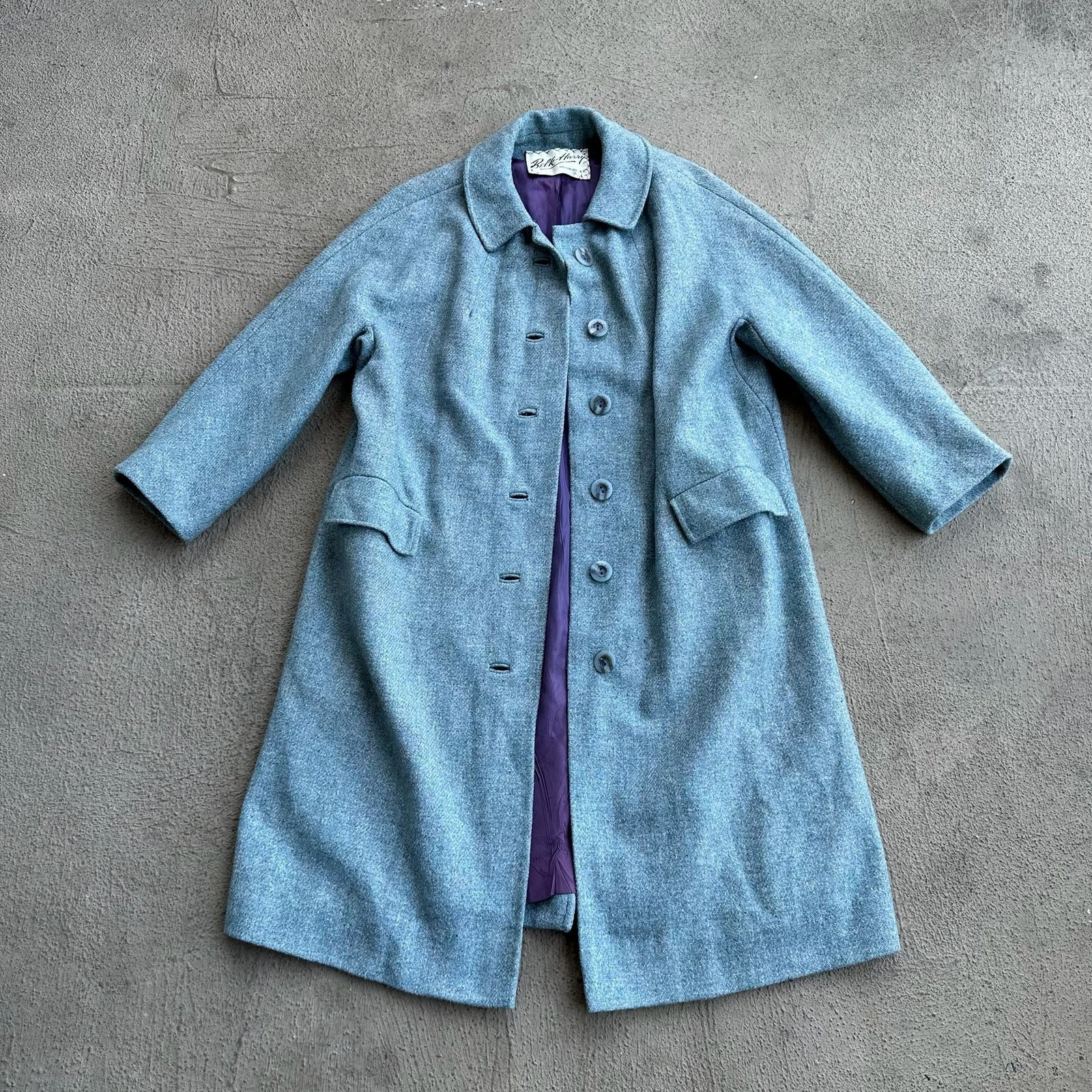 1960’s UNION MADE Scotch Heather by Capri Wool Blend Tweed Coat
