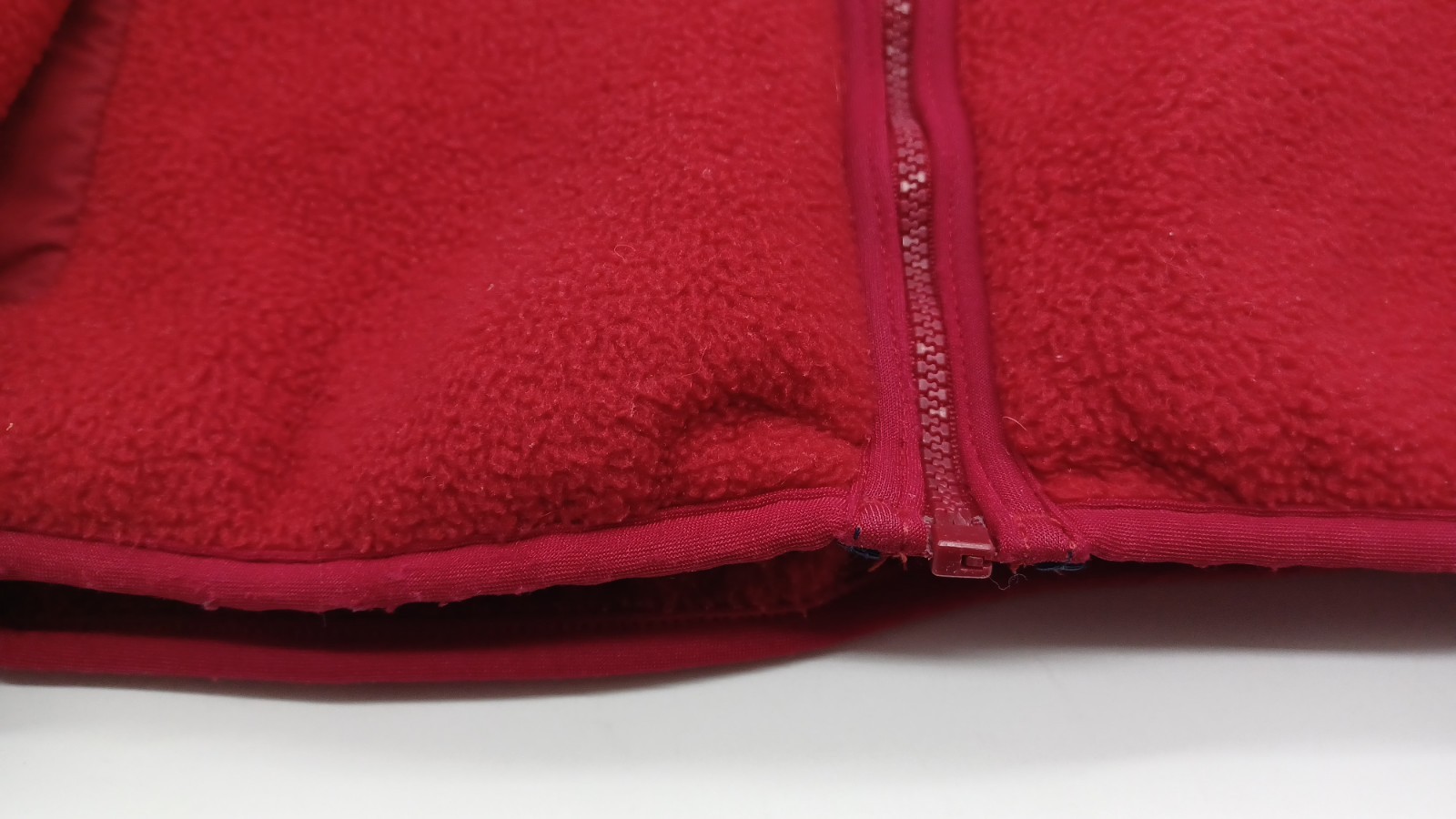 Vintage U.S.A. Rare Red Patagonia Full Zip Fleece Jacket Pepsi Logo Pce. D2341S