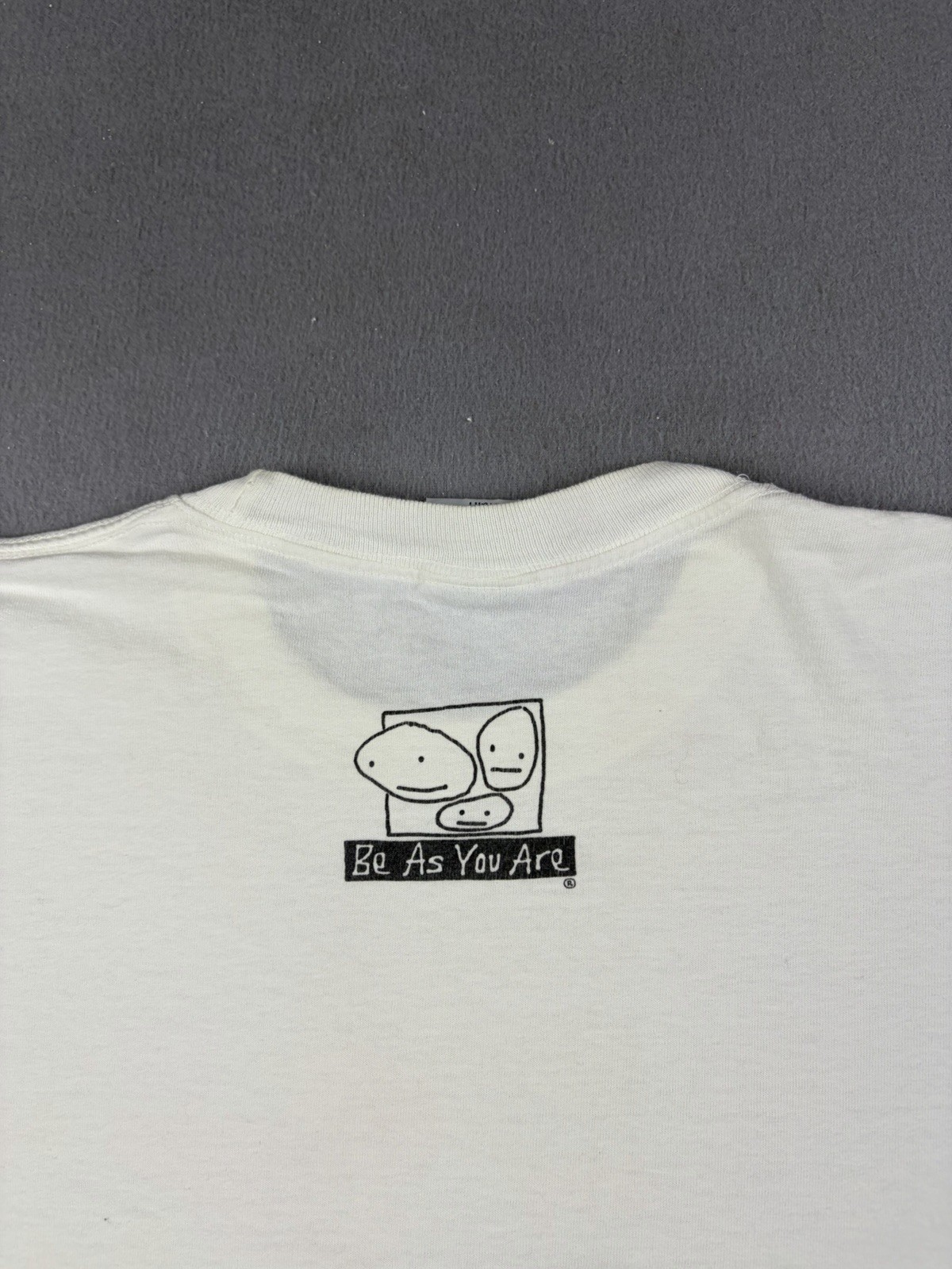 Vintage Be As You Are T Shirt Women’s XL White Super Girl Power Funny Humor 90s