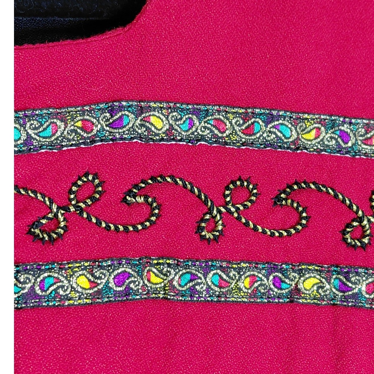 Vintage Betsy’s Things Made in USA Embroidered Shift Dress Women Size 11/12