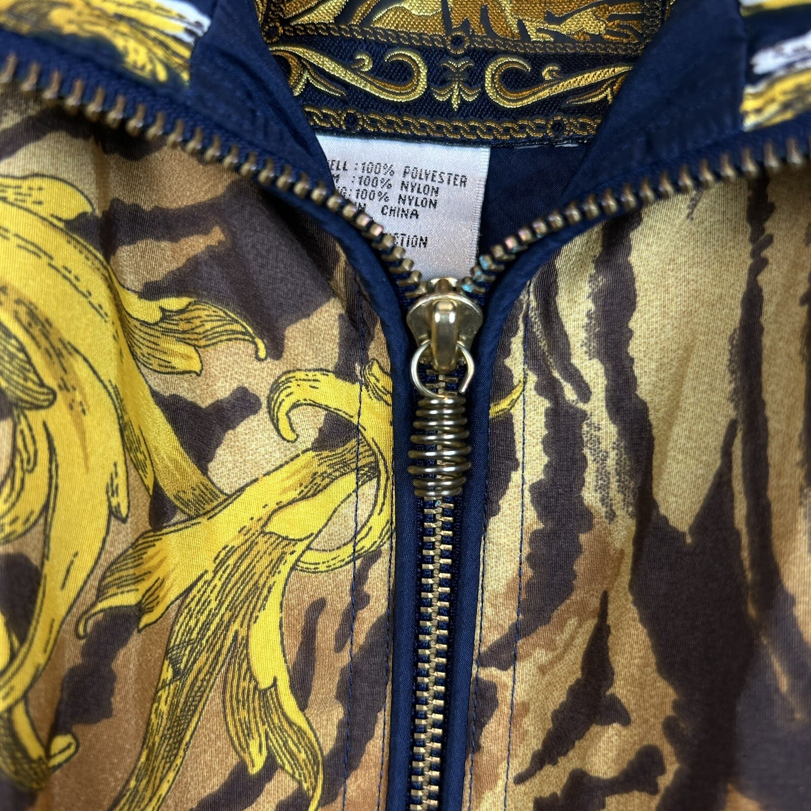 Vtg Windbreaker Womens M Jacket 90s Zip Cinch Waist Designer Look Old Money Read