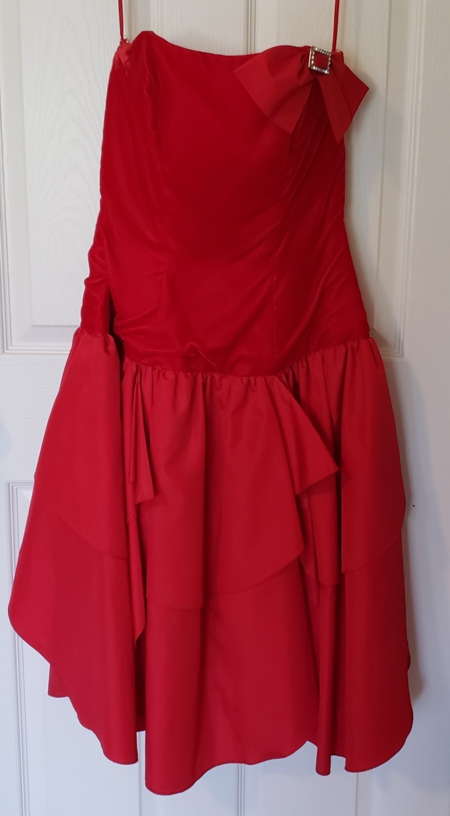 Vintage VTG Int Ladies Garment Workers Union Dress Red Prom Dance Wedding 9 USA
