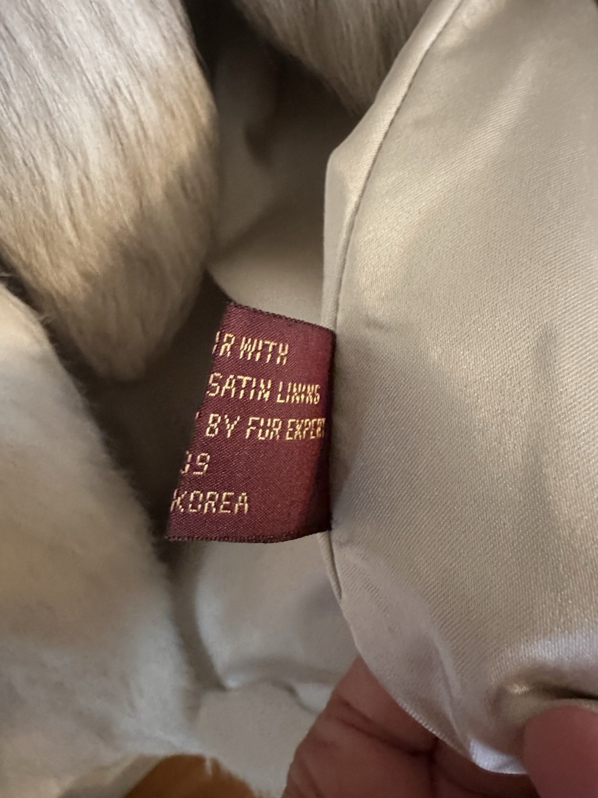 SERGIO VALENTE Vintage Off White Cream Rabbit Fur Mob Wife Coat Jacket