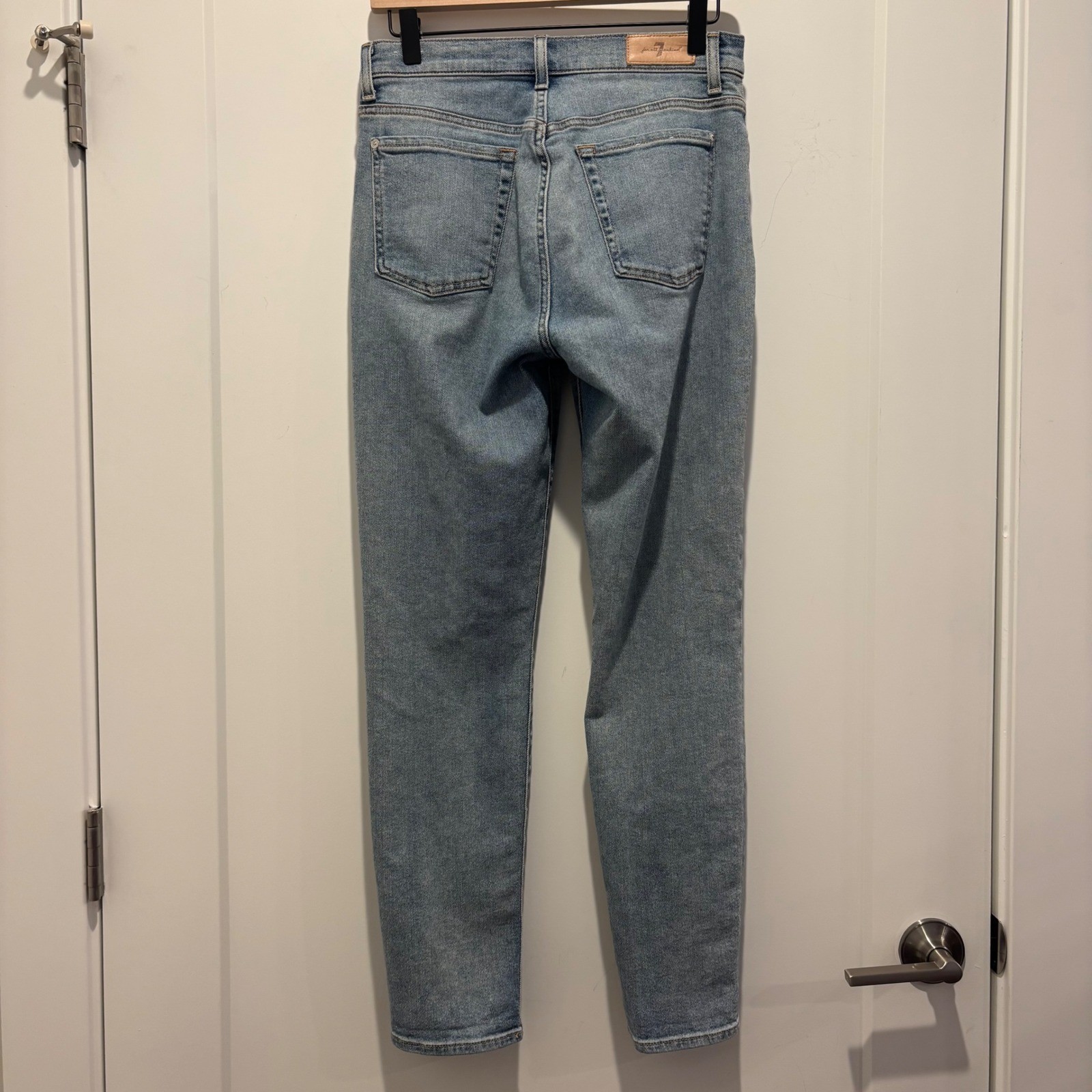 7 For All Mankind Luxe Vintage High Waist Josefina Skinny Jeans Blue 26