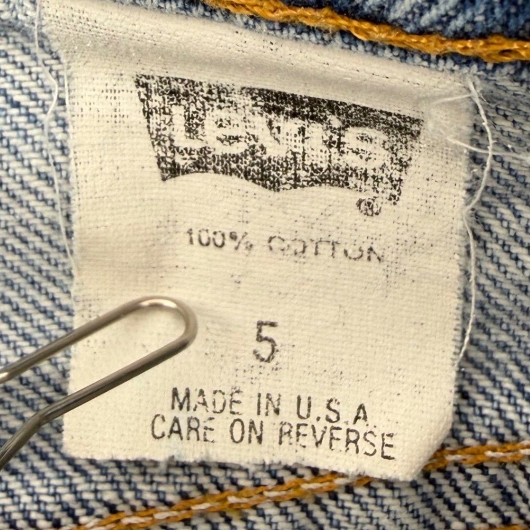 Levi’s Jeans Women 5 Blue High Rise Tapered Leg Made in USA Vintage