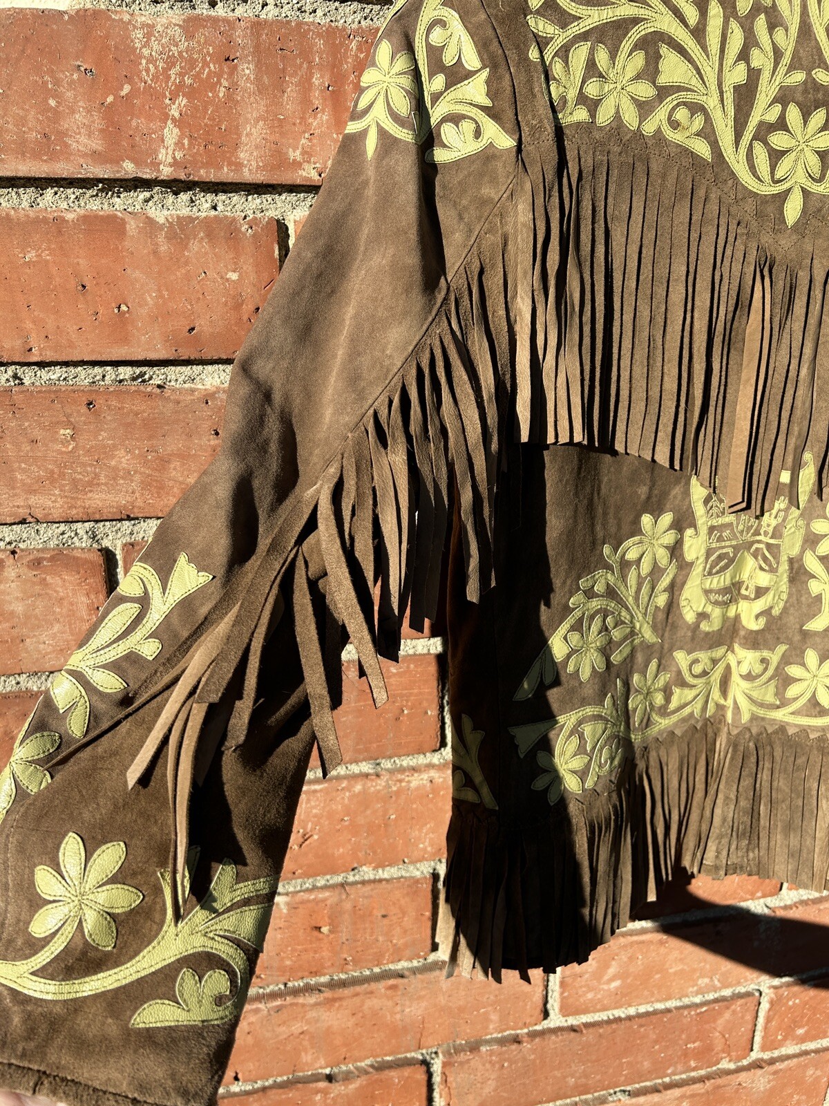 Gorgeous Vintage „Cuera Tamaulipeca” Custom Art Mexican Leather Fringe Jacket