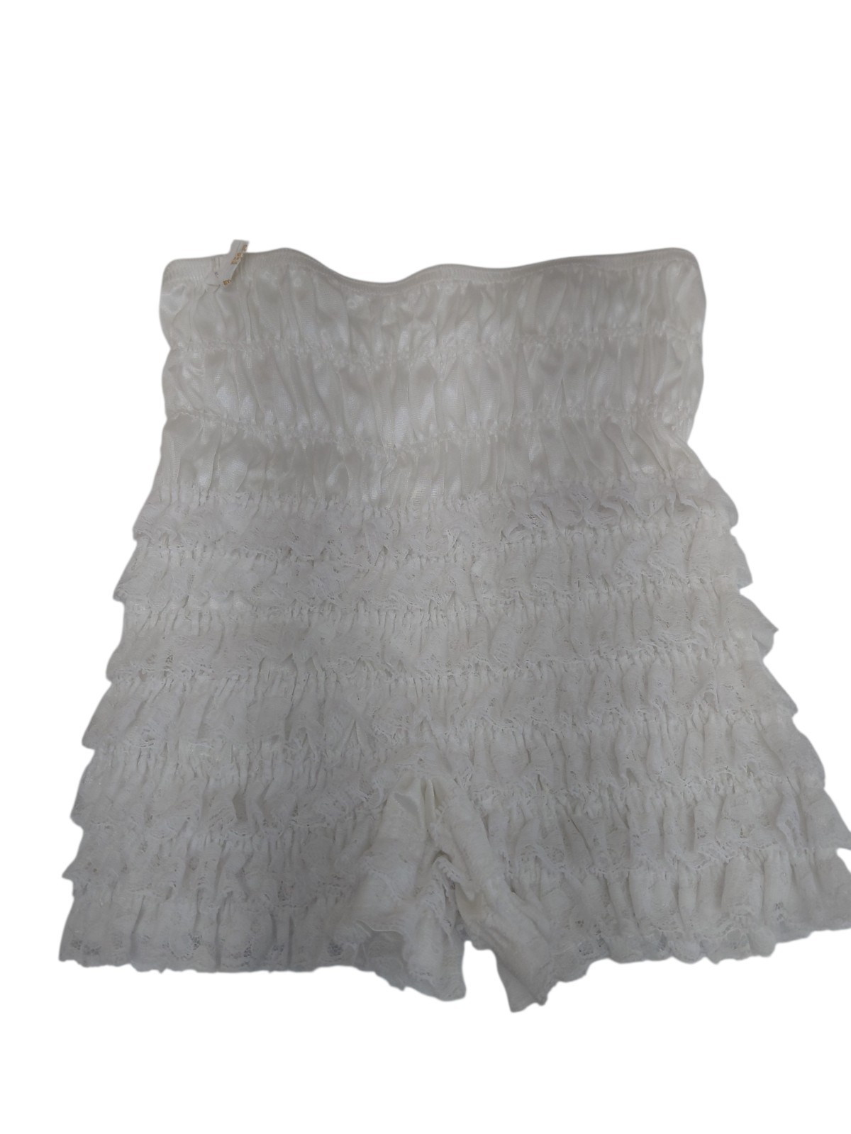 Vintage White Malco Modes Lingerie Short Size S