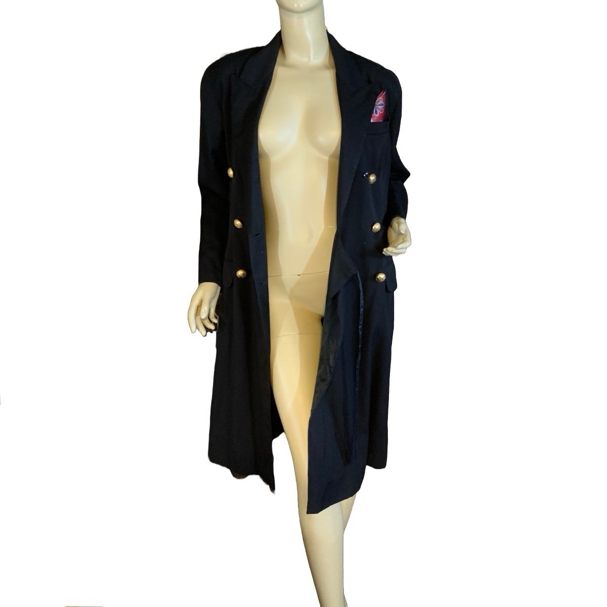VINTAGE 1990’S KASPER FOR ASL BLACK JACKET DRESS SIZE 10P