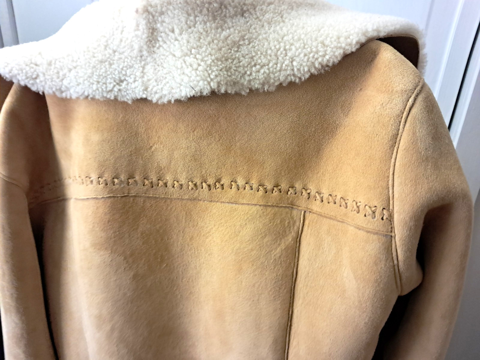 Pre-Owned L Shearling Leather Jacket The Territory Ahead Near Mint