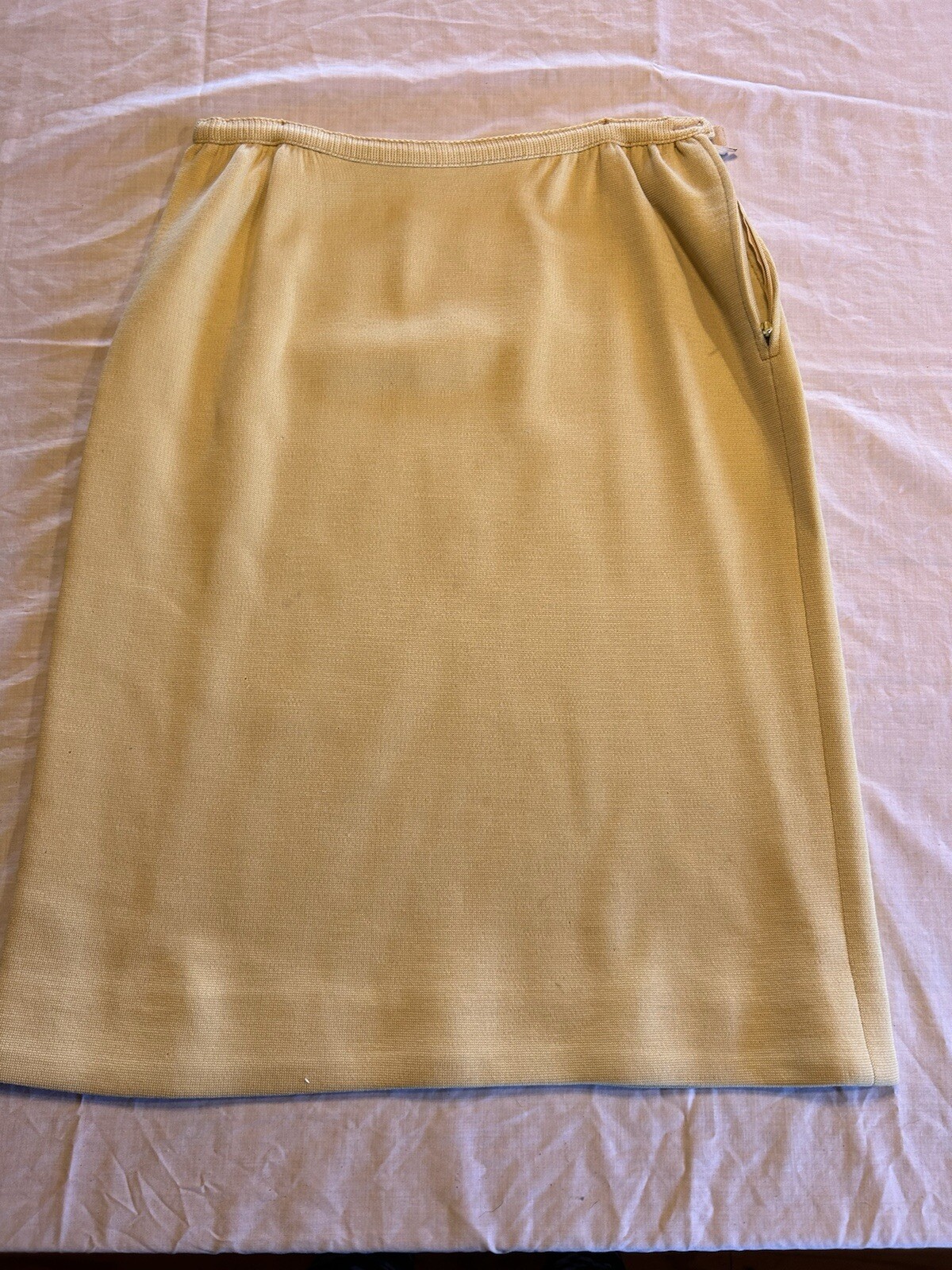 Striking Vintage 50s 100% Wool Butter Yellow Dress & Jacket Set 1950s Dress Suit
