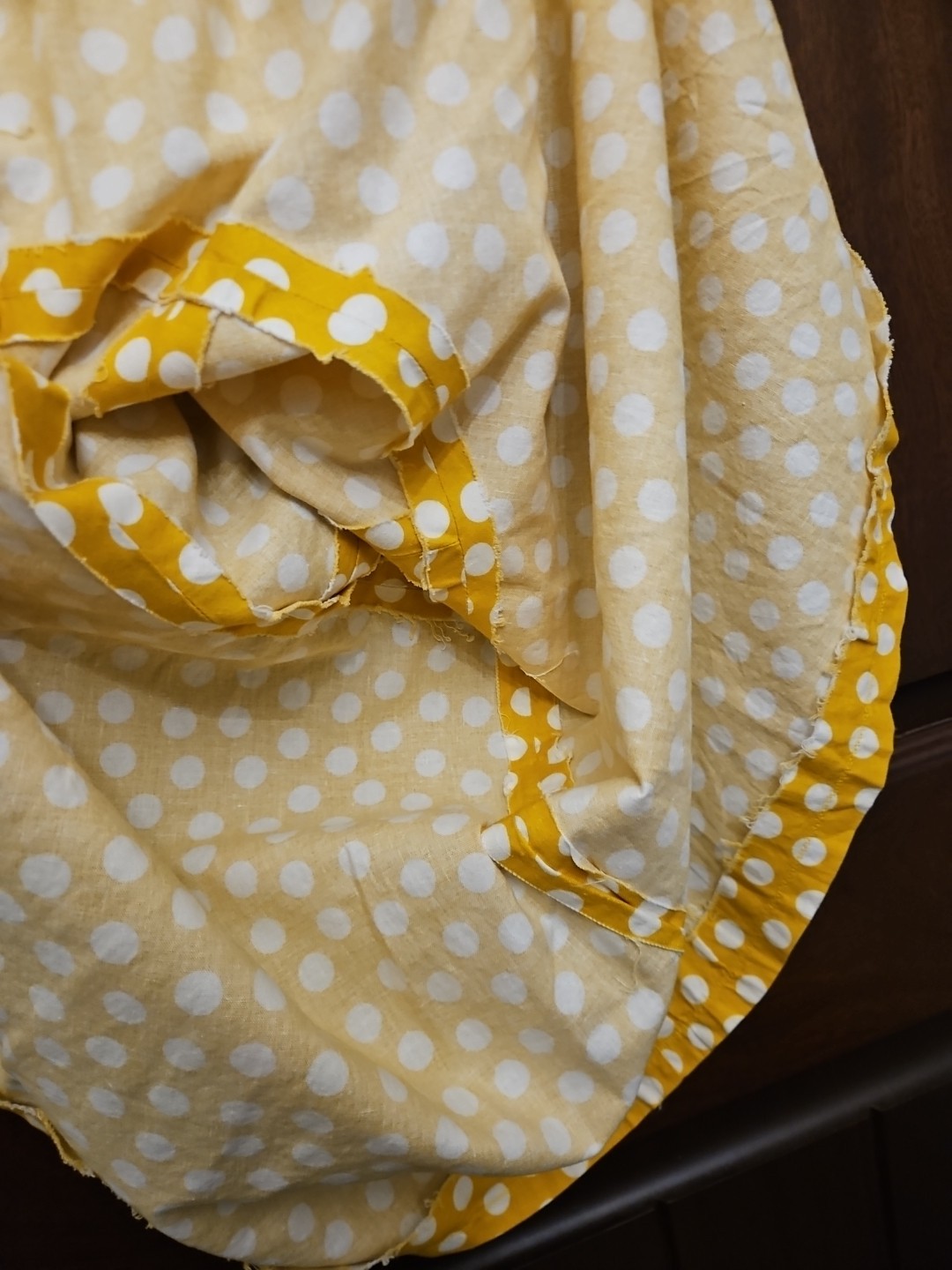Yellow White Polka Dot Sundress S Rockabilly Cottagecore Twee Whimsical Handmade