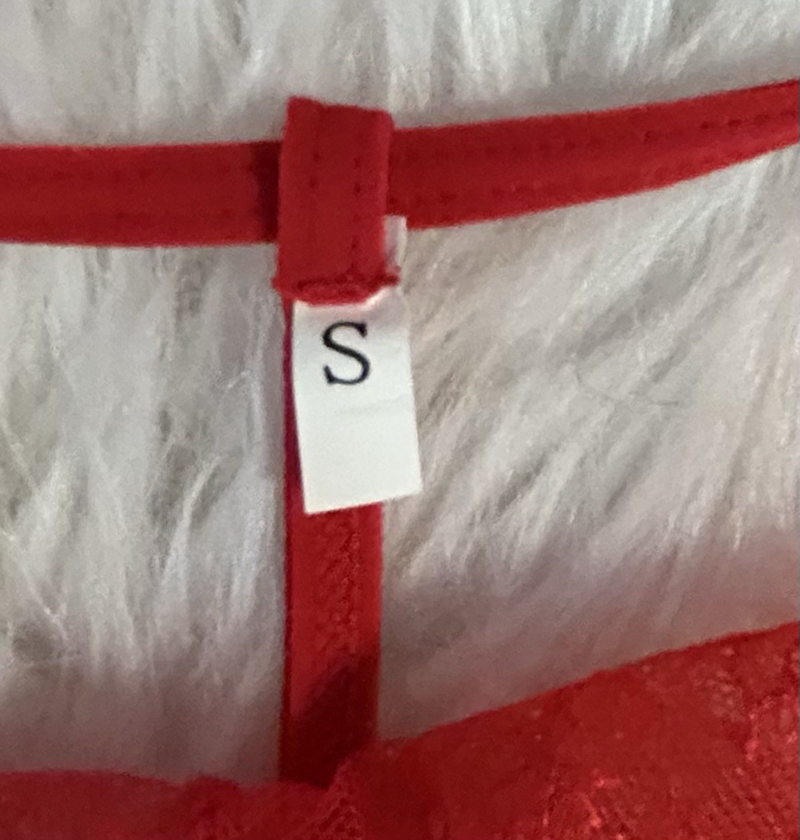2PC AVIDLOVE Red Shiny Sheer Lace Peek A Boo Front Closure Nightie & Panties S