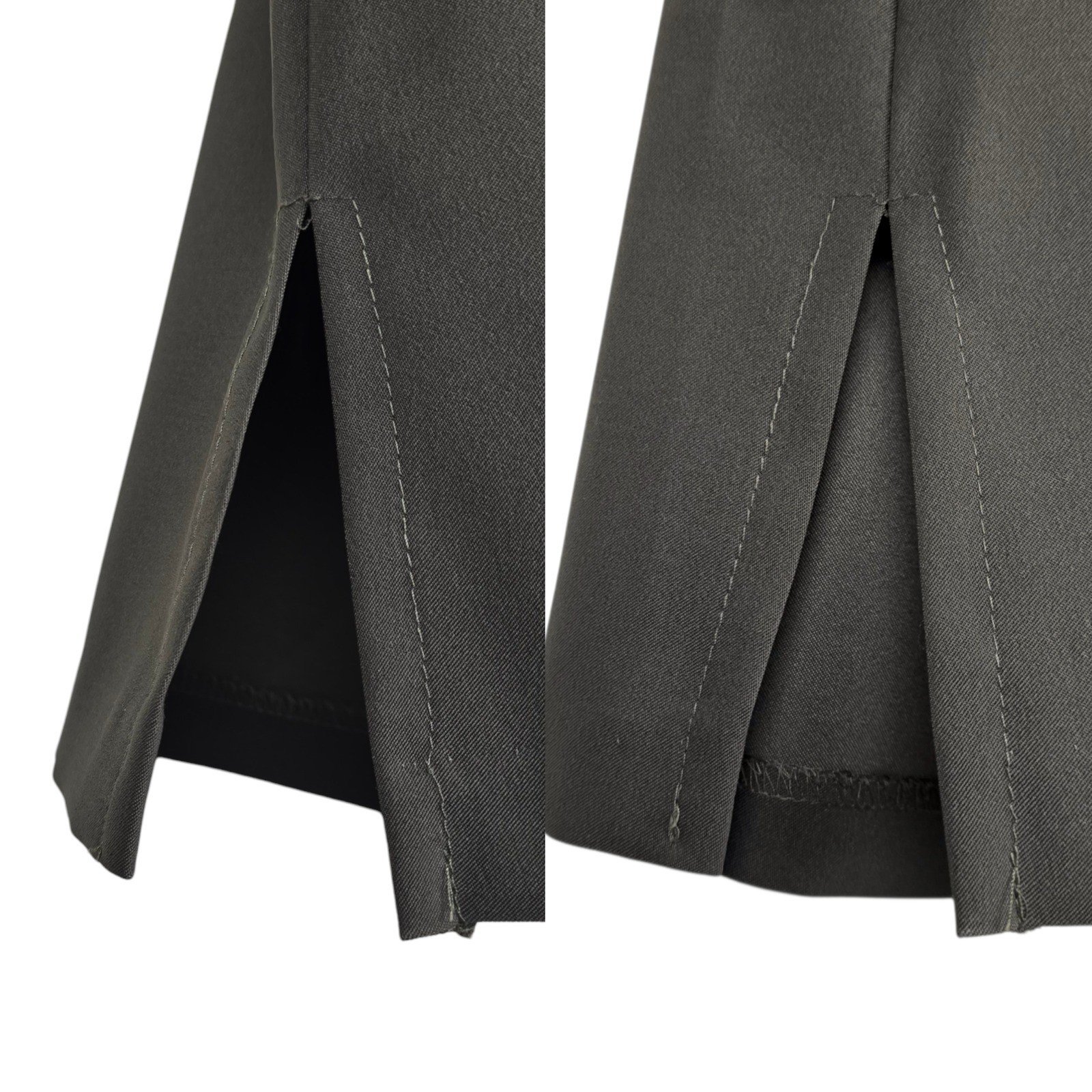La Belle Olive Green 3/4 Sleeve Blazer Mini Skirt Suit Set Size 3
