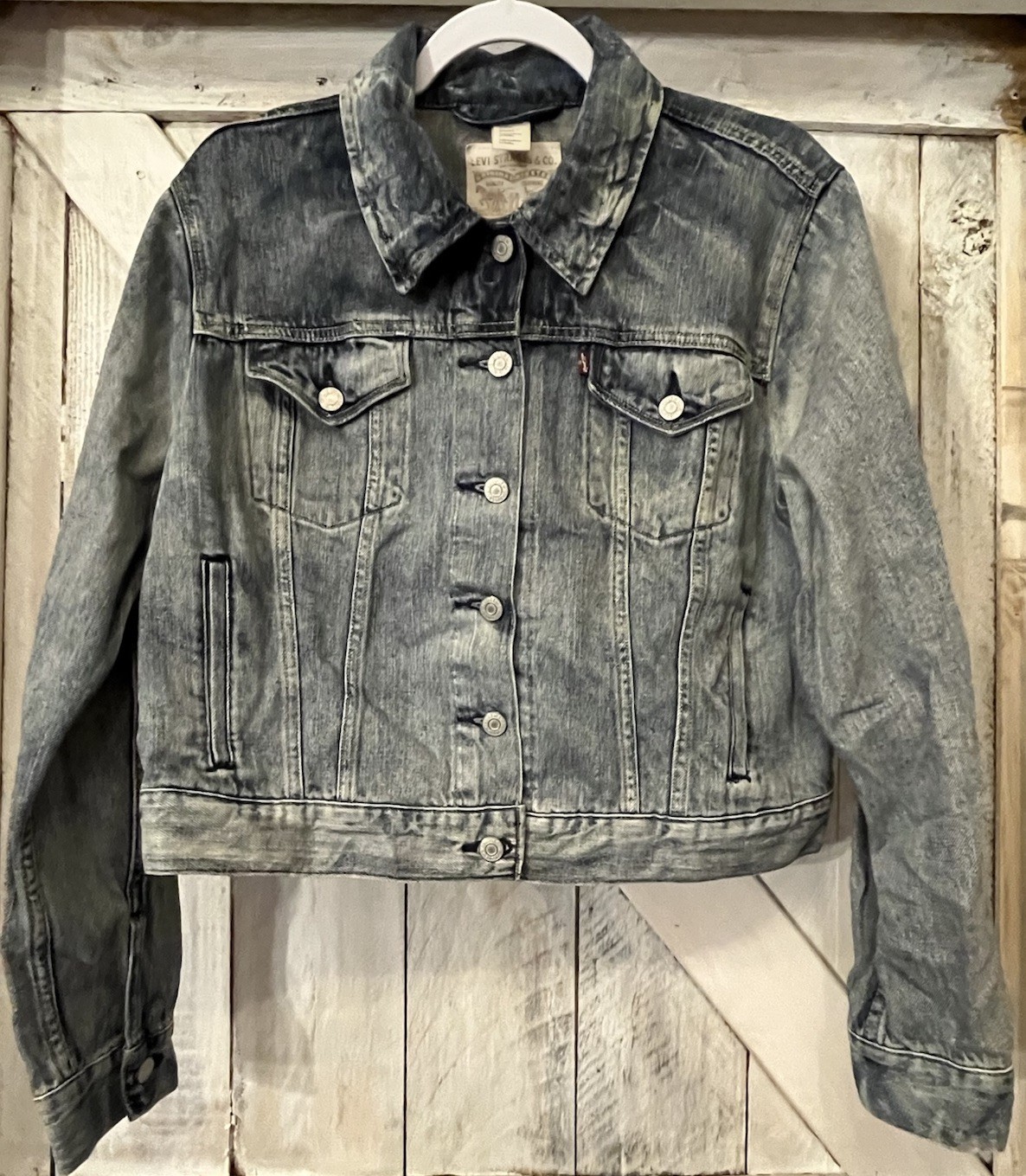 Levi’s Denim Original Trucker Jacket Acid Wash Women’s Size XL