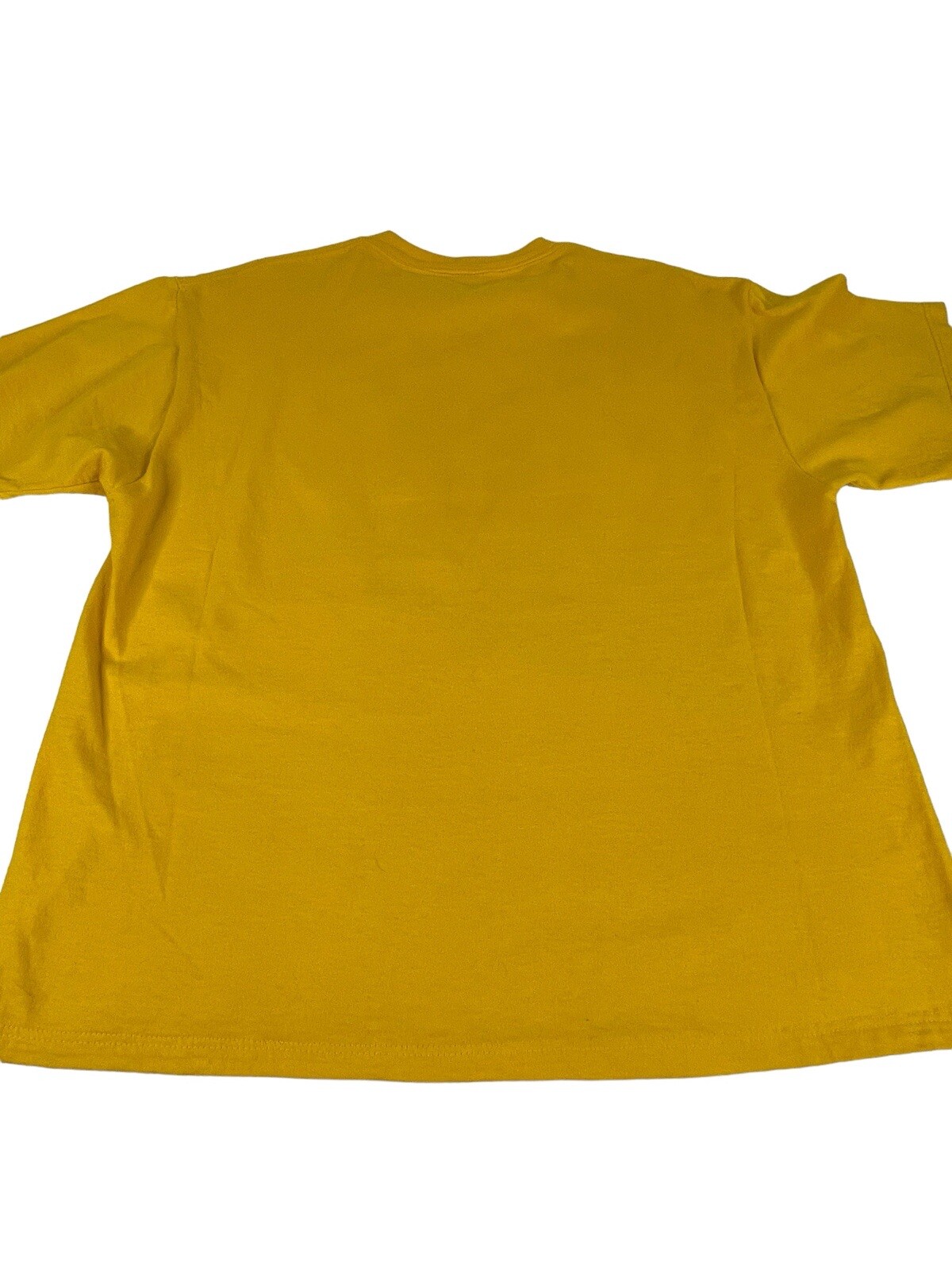 Bright Yellow 1980’s Print Jerzees Women’s T Shirt L 42-44 USA Colorful Glitter