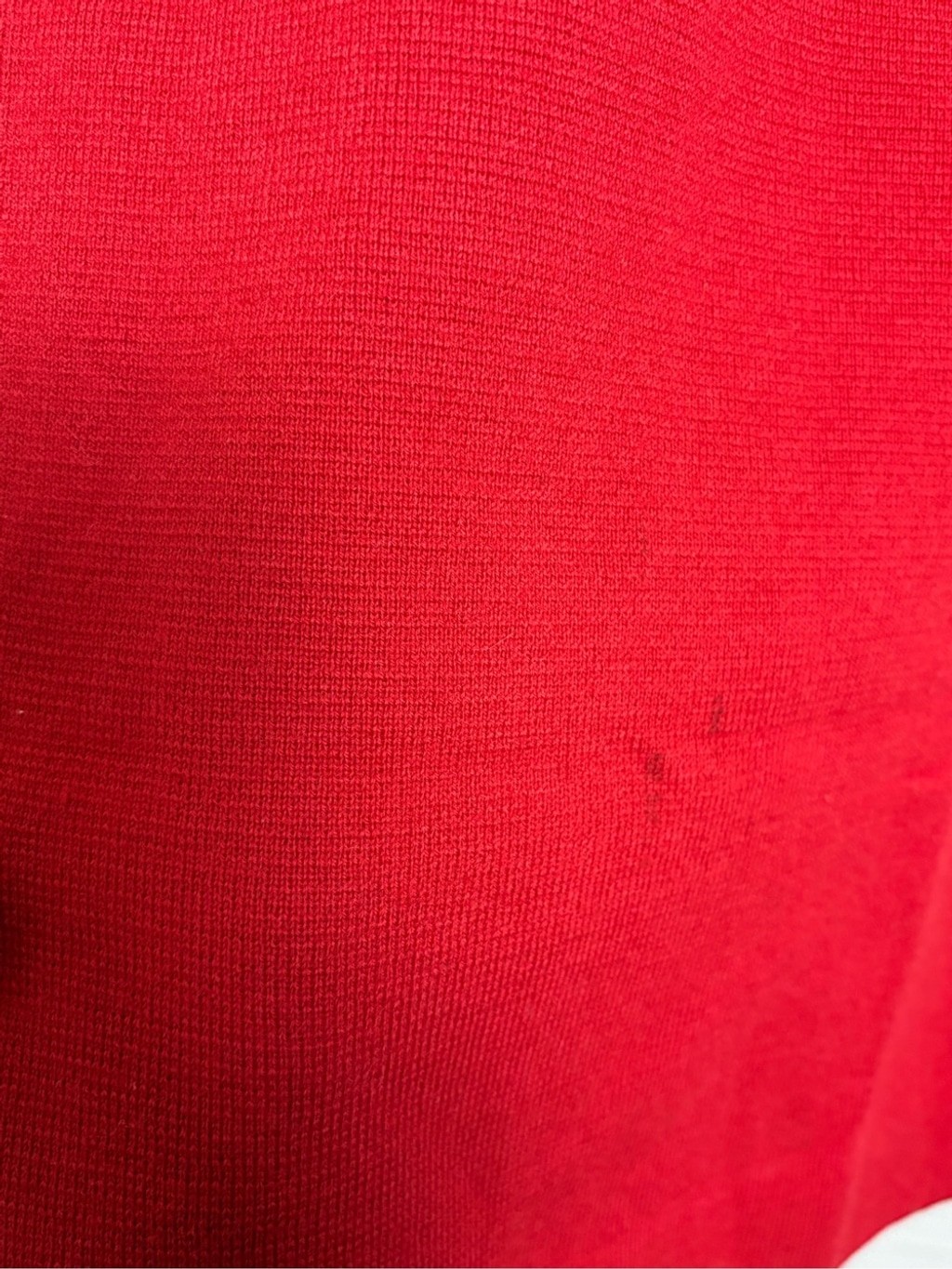 Joseph Magnin Pure Wool Red Long-Sleeve Knit Sheath Dress Size 8