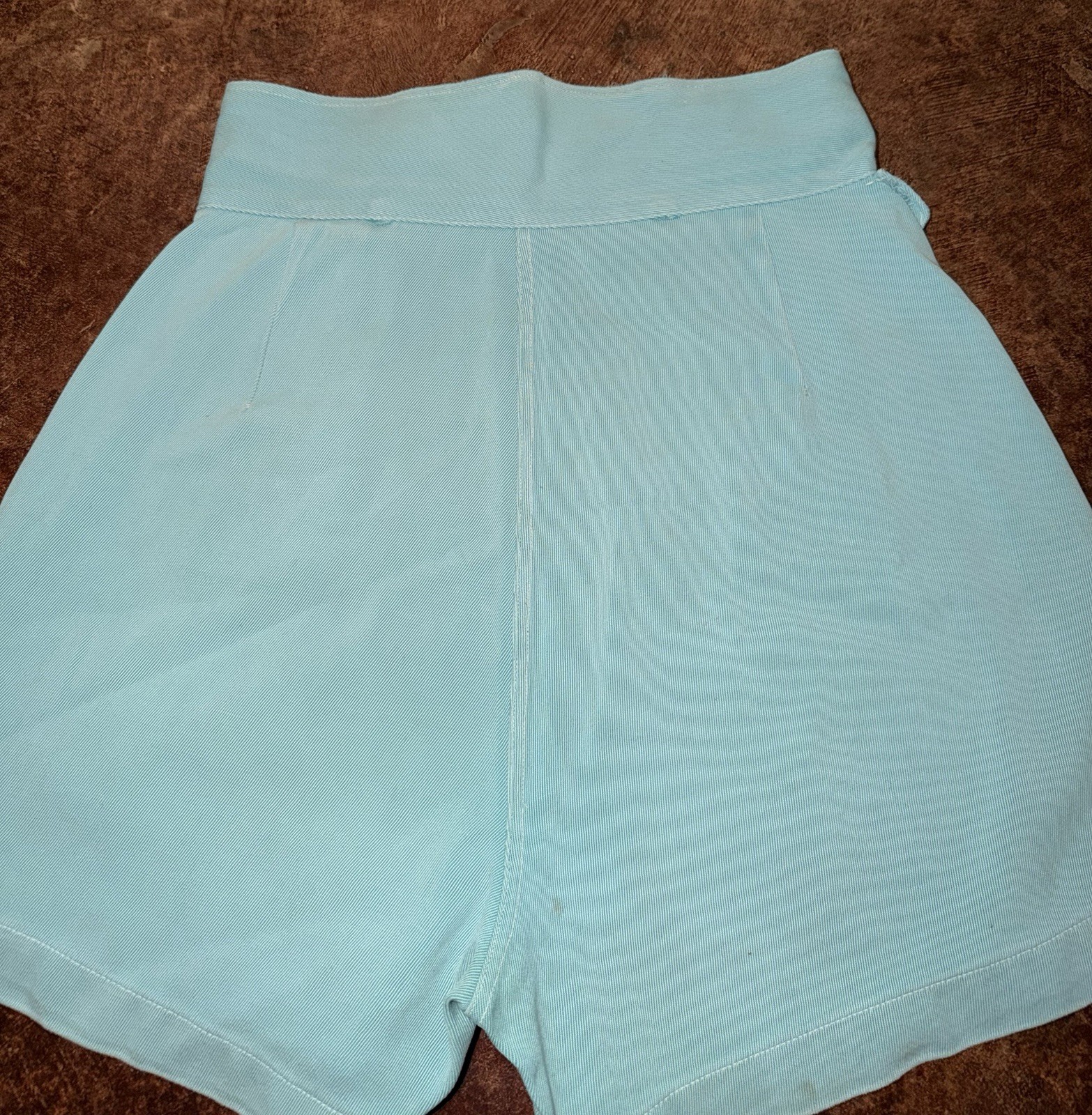 Vintage 40’s 50’s Whitman Gabardine Button Front/Flap Twill Sailor/Play Shorts