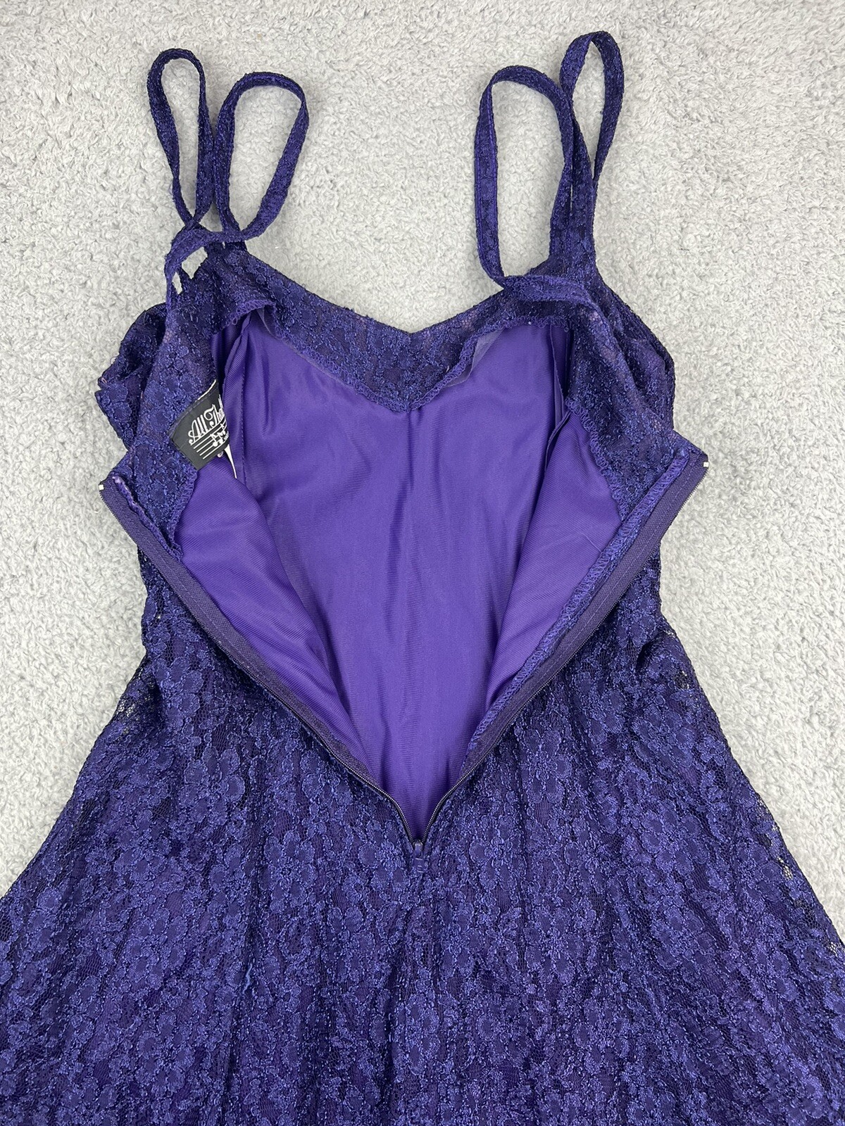 Vintage 90s Dress ALL THAT JAZZ Lace Mini USA Whimsigoth Fairy Skater Regal