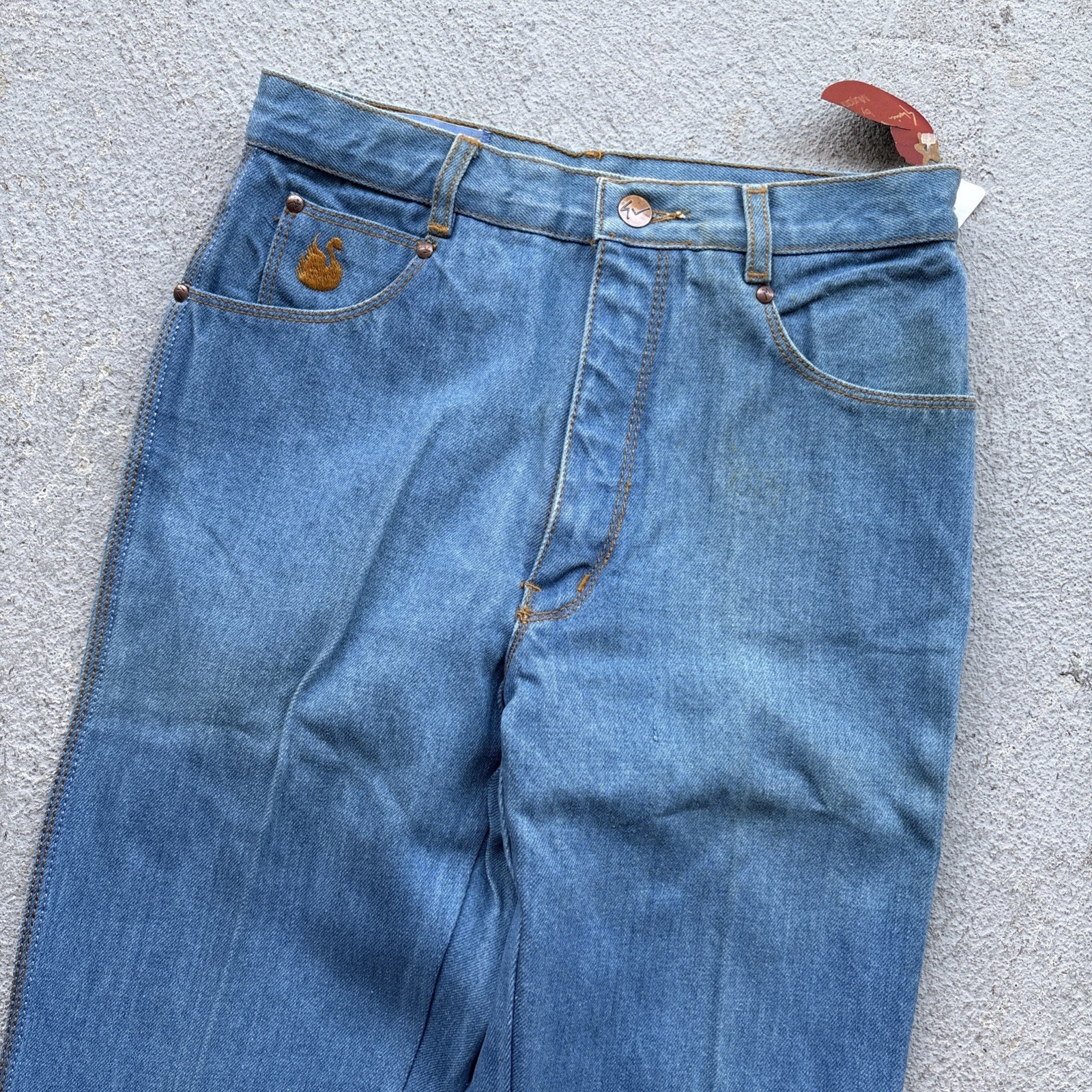 Lot Of 2 70s Deadstock Gloria Vanderbilt Murjani Jeans Womens Denim Sz 8 Vintage
