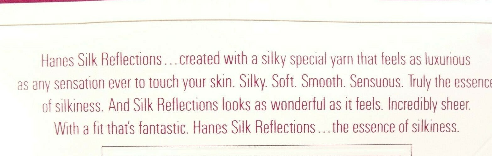 Vtg Hanes Silk Reflections Control Top Pantyhose Style 717 / Sz AB / Town Taupe